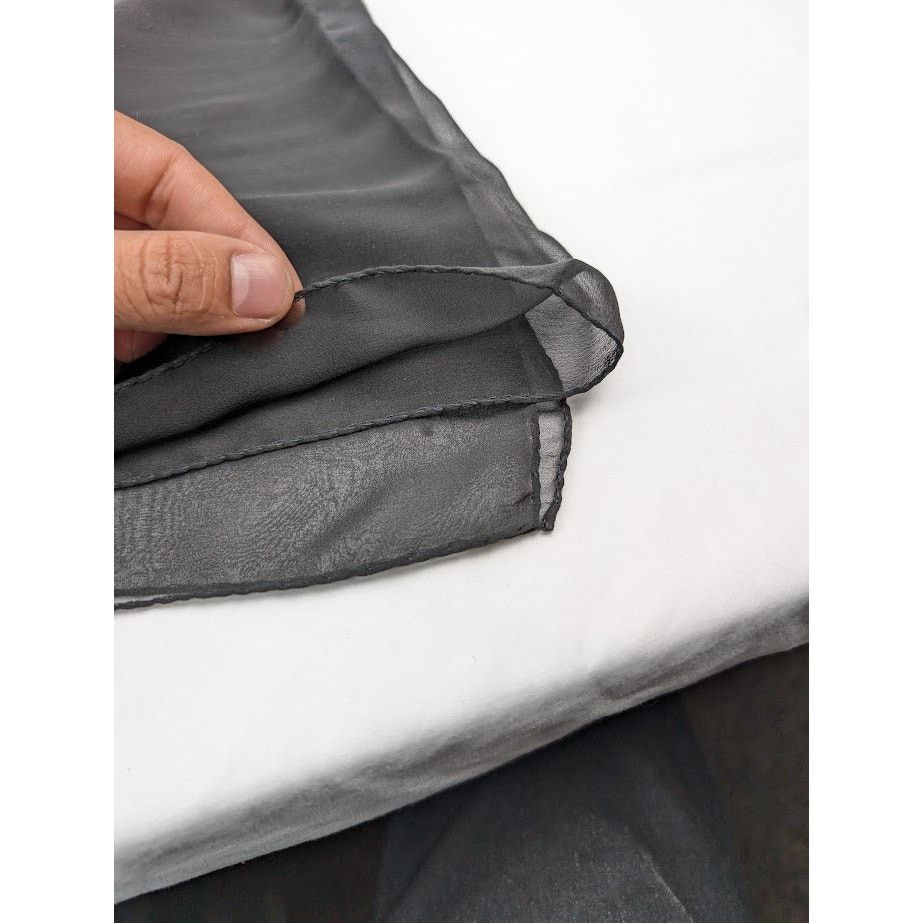 Saint Laurent Paris o1rshd1 Size: OS / Lavalliere Pointe Droite Scarf in Black Size ONE SIZE - 5 Thumbnail