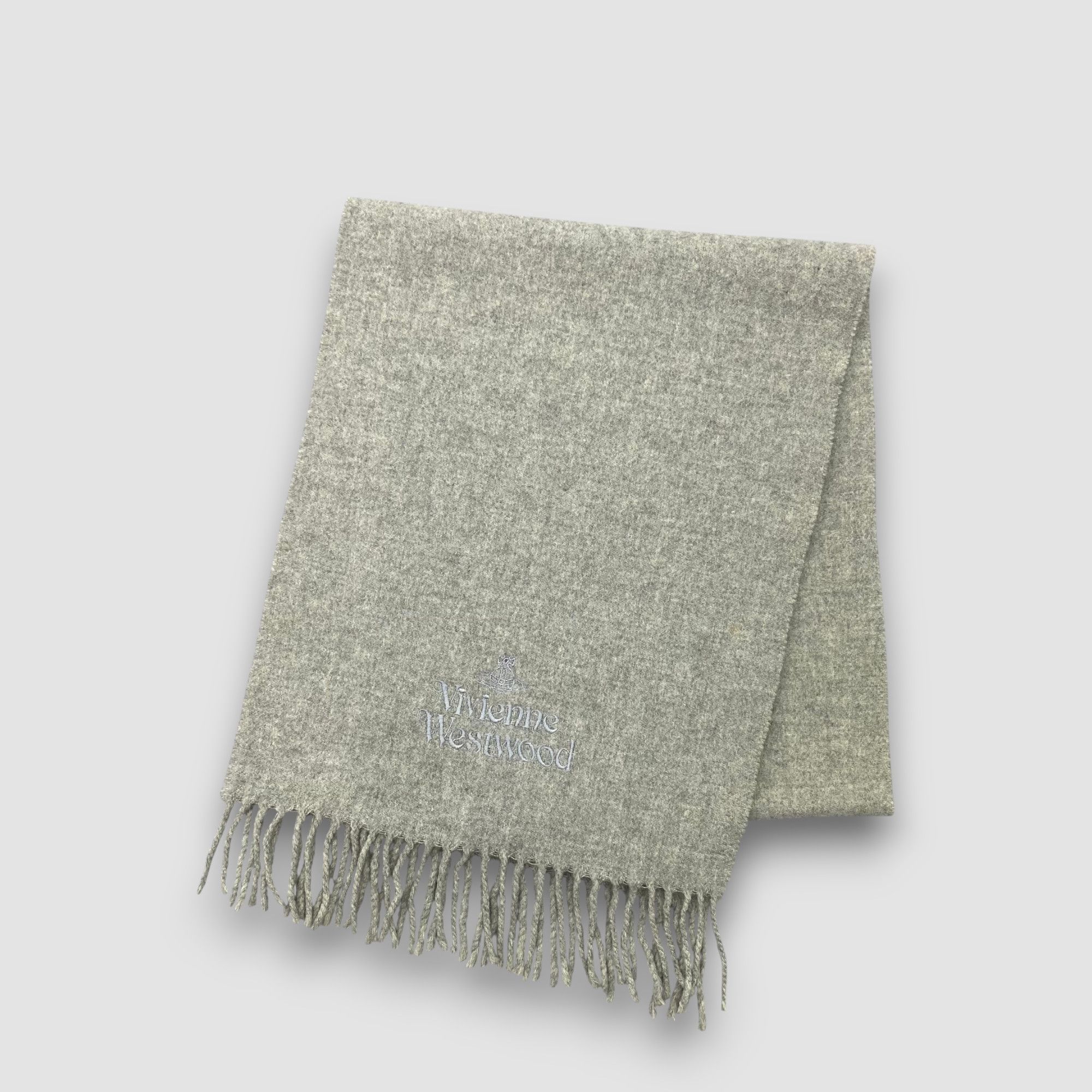 Japanese Brand Vintage Vivienne Westwood Scarf Muffler Orbs Wool Scarves Size ONE SIZE - 3 Thumbnail