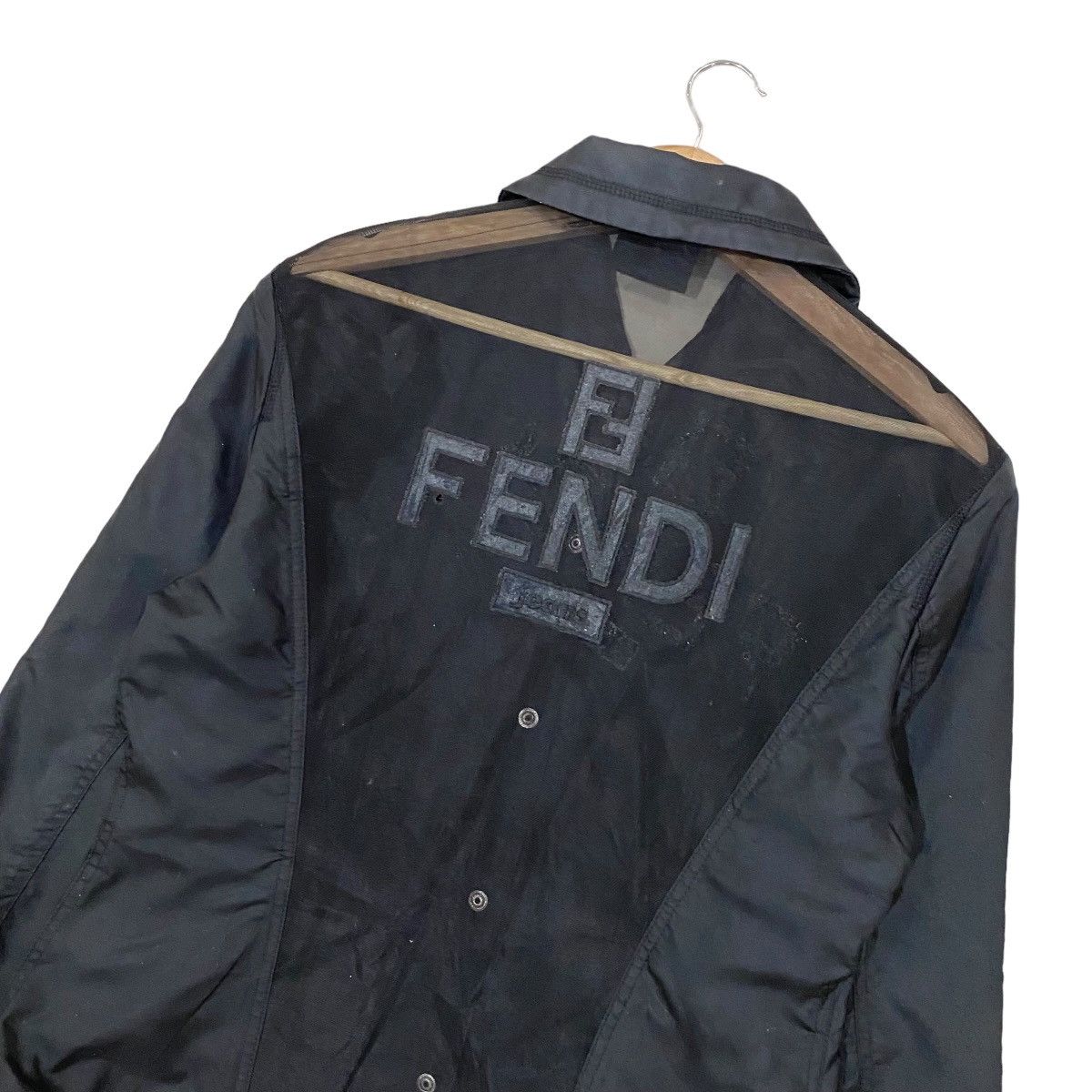 Fendi HEAT🔥FENDI JEANS MESH BACK SNAP FRONT SWINGER JACKET Size US S / EU 44-46 / 1 - 15 Thumbnail