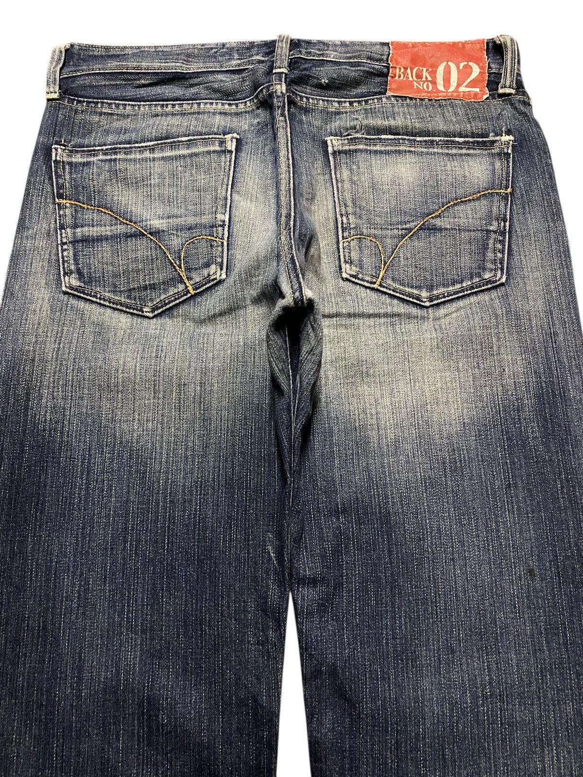 Japanese Brand Vintage Japanese Brand Back Number Faded Distressed Loose Size US 34 / EU 50 - 4 Thumbnail