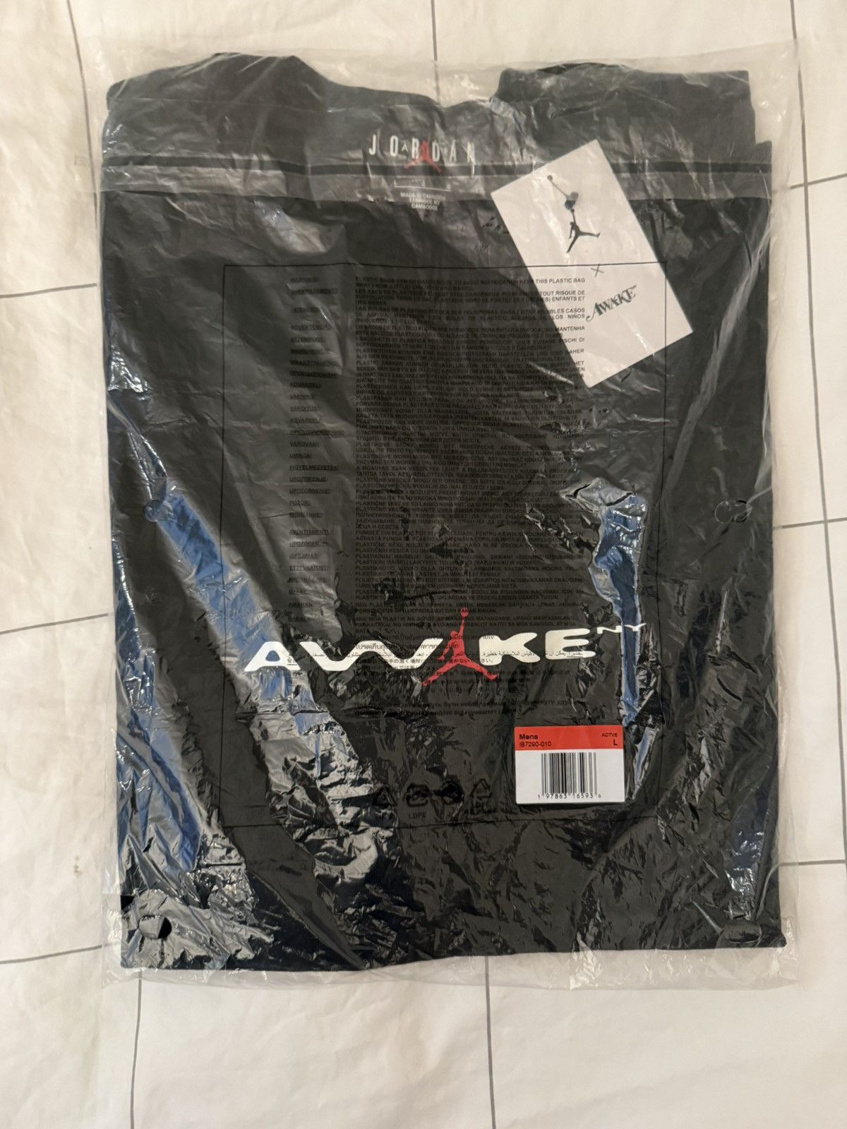 Awake NY × Jordan Brand Jordan x Awake Tee Black T-Shirt Men’s Size Large Size US L / EU 52-54 / 3 - 6 Thumbnail