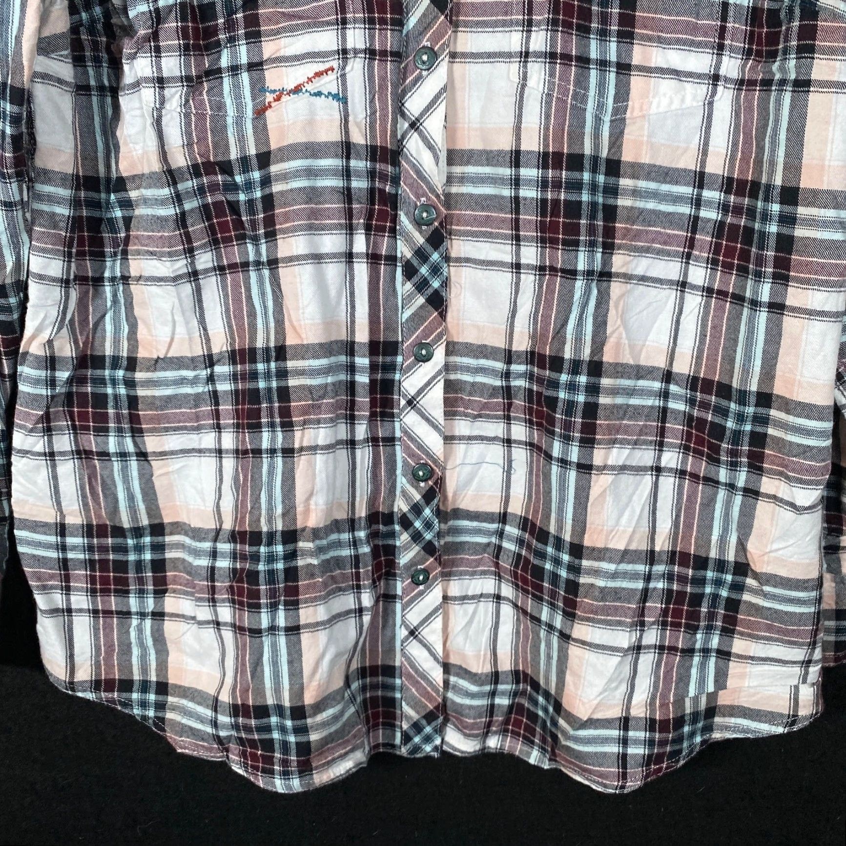 Ariat Ariat Womens Shirt Plaid Button-Up Long Sleeve Cotton Blend Large Size L / US 10 / IT 46 - 3 Thumbnail