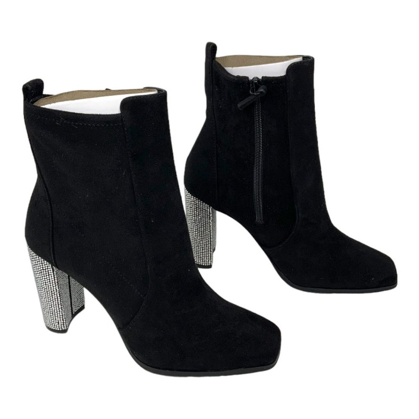 Aldo Aldo Aurla Black Ankle Boot Rhinestone Heel 8 NWT $140 MSRP Size US 8 / IT 38 - 5 Thumbnail
