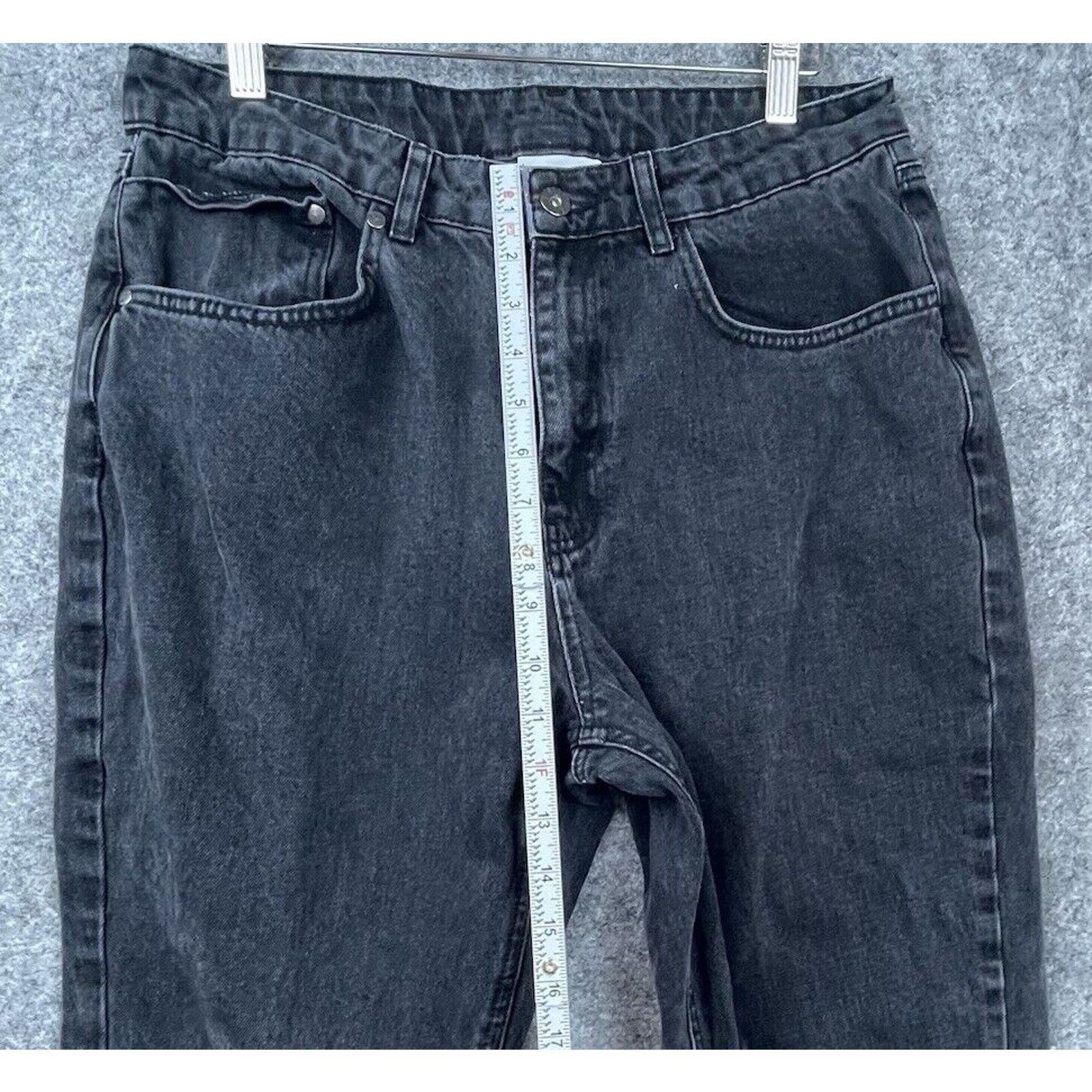 The Ragged Priest Ragged Priest Jeans Womens 32 Black Straight Raw Hem Ripped Size 32" / US 10 / IT 46 - 5 Thumbnail