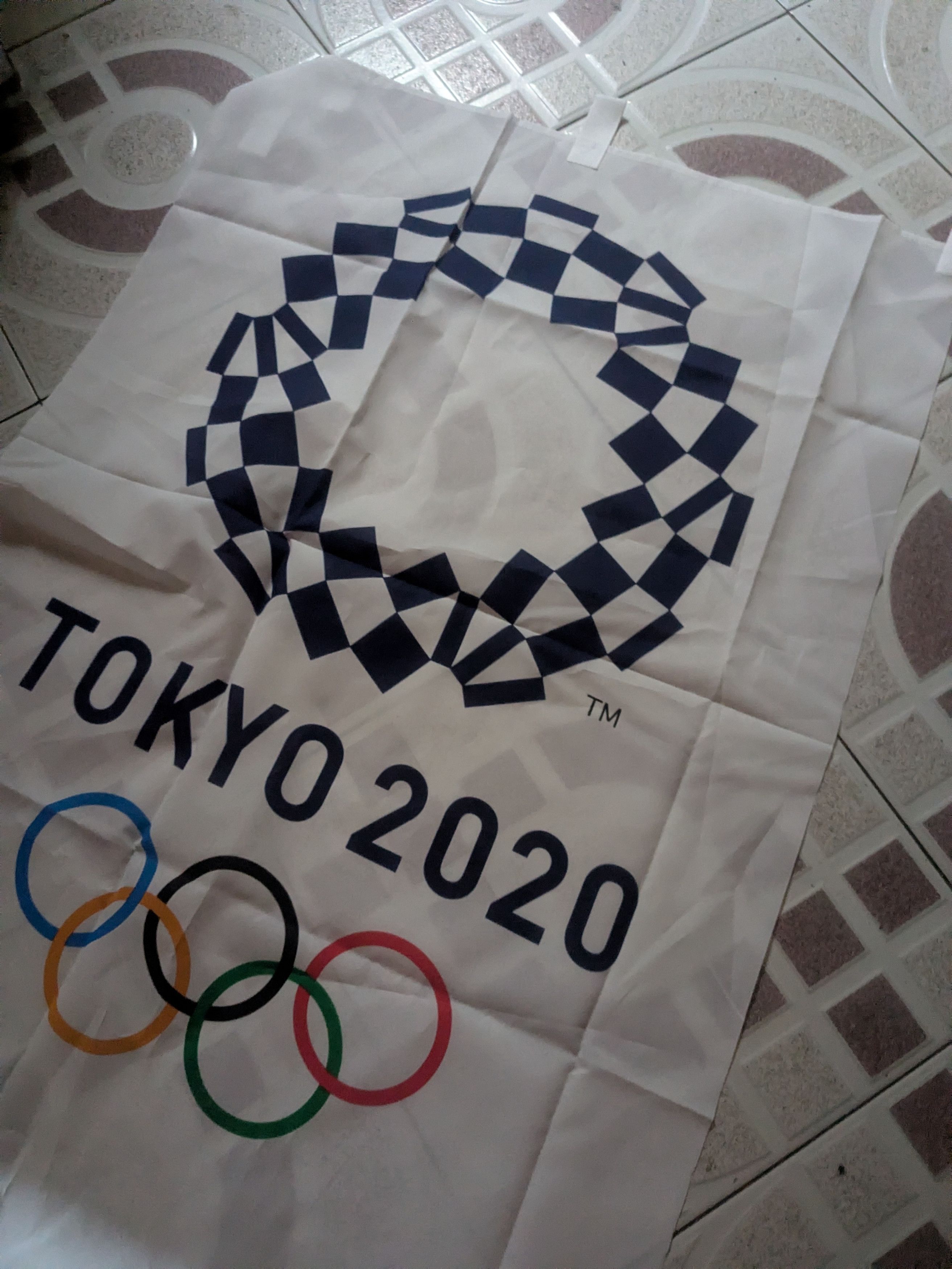 Vintage Tokyo Olympics 2020 flag authentic Size ONE SIZE - 9 Thumbnail