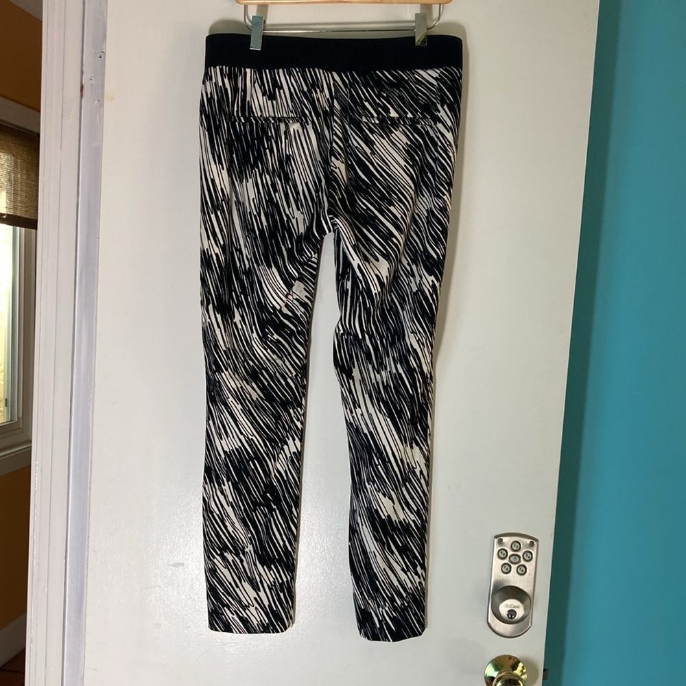 Sportmax Sportmax Max Mara Women’s Slim Scribble Pattern Pants Size 6 Size 28" / US 6 / IT 42 - 10 Thumbnail