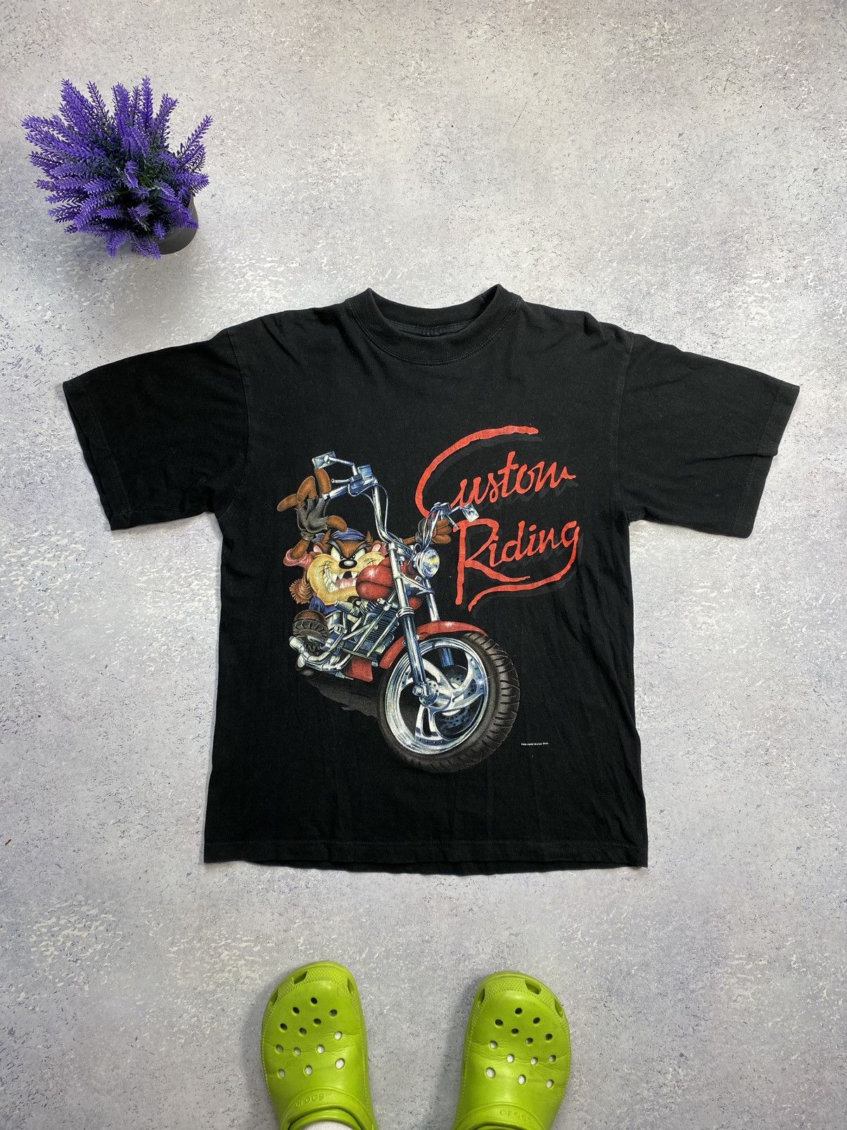 Anime × Vintage Vintage Looney Tunes Black T-shirt 2000s Size Small Big Logo Size US S / EU 44-46 / 1 - 2 Thumbnail