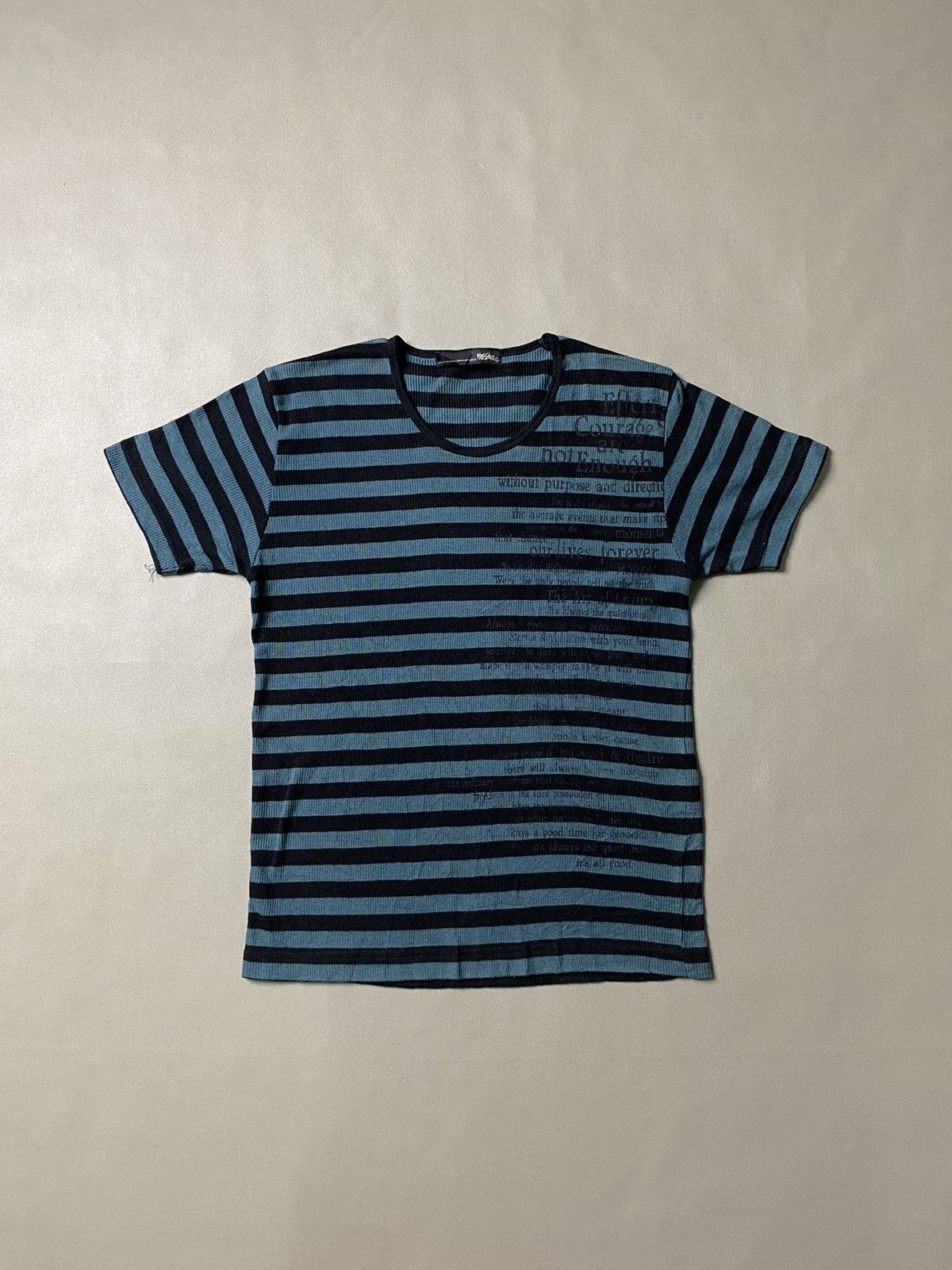 If Six Was Nine × Japanese Brand × Le Grande Bleu (L.G.B.) Mossimo Poem Grunge Tshirt Size US M / EU 48-50 / 2 - 2 Thumbnail