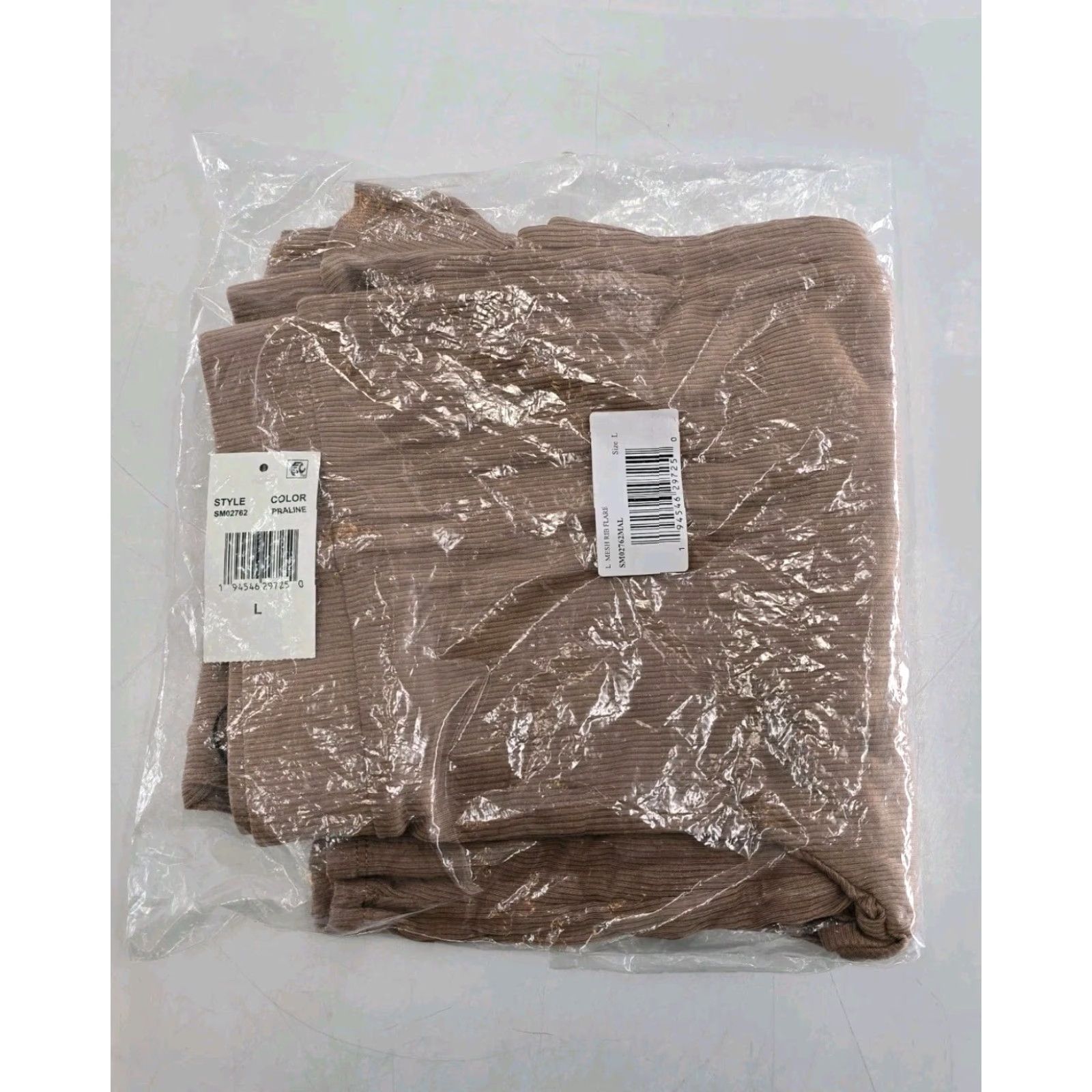 Steve Madden NWT Steve Madden Women's Ribbed Flare-Leg Sleep Pants - Praline - Size L - Brown - Pajama Pants - Pull On - Solid - Women Size 36" / US 14 / IT 50 - 7 Thumbnail