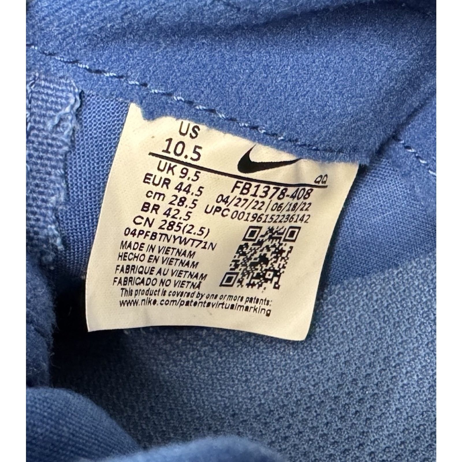 Nike NIKE SB Blazer Court Mid Top Premium Skate Shoes 10.5 Blue Size US 10.5 / EU 43-44 - 10 Thumbnail