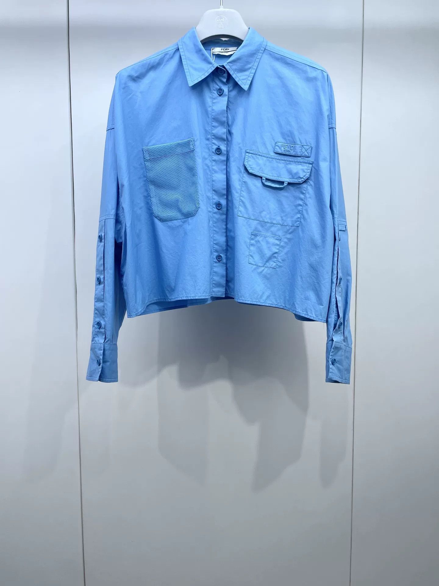 Fendi Fendi Blue Workwear Shirt Size S / US 4 / IT 40 - 1 Thumbnail