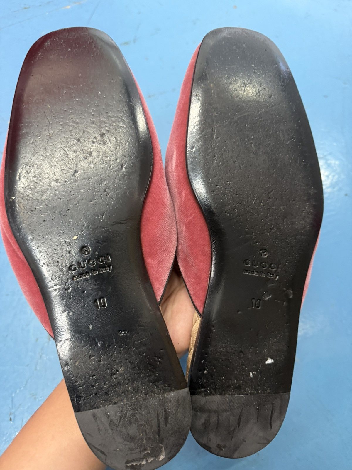 Gucci GUCCI STRASS PINK SLIP ONS Size US 10 / EU 43 - 5 Thumbnail