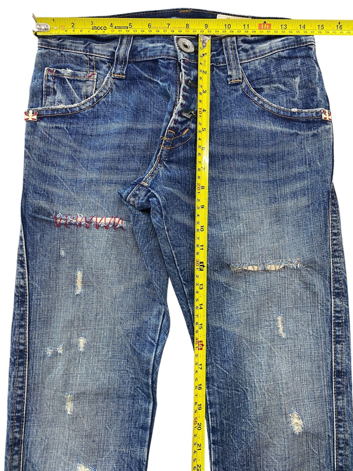 Japanese Brand Japanese Brand Distressed Style Skinny Leg Jeans Size US 29 - 6 Thumbnail