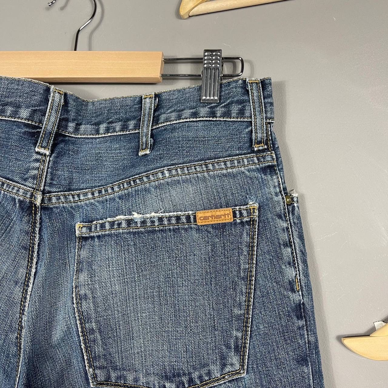 Carhartt × Vintage Carhartt WIP Straight-Leg Washed Denim Jeans Size US 33 - 3 Thumbnail