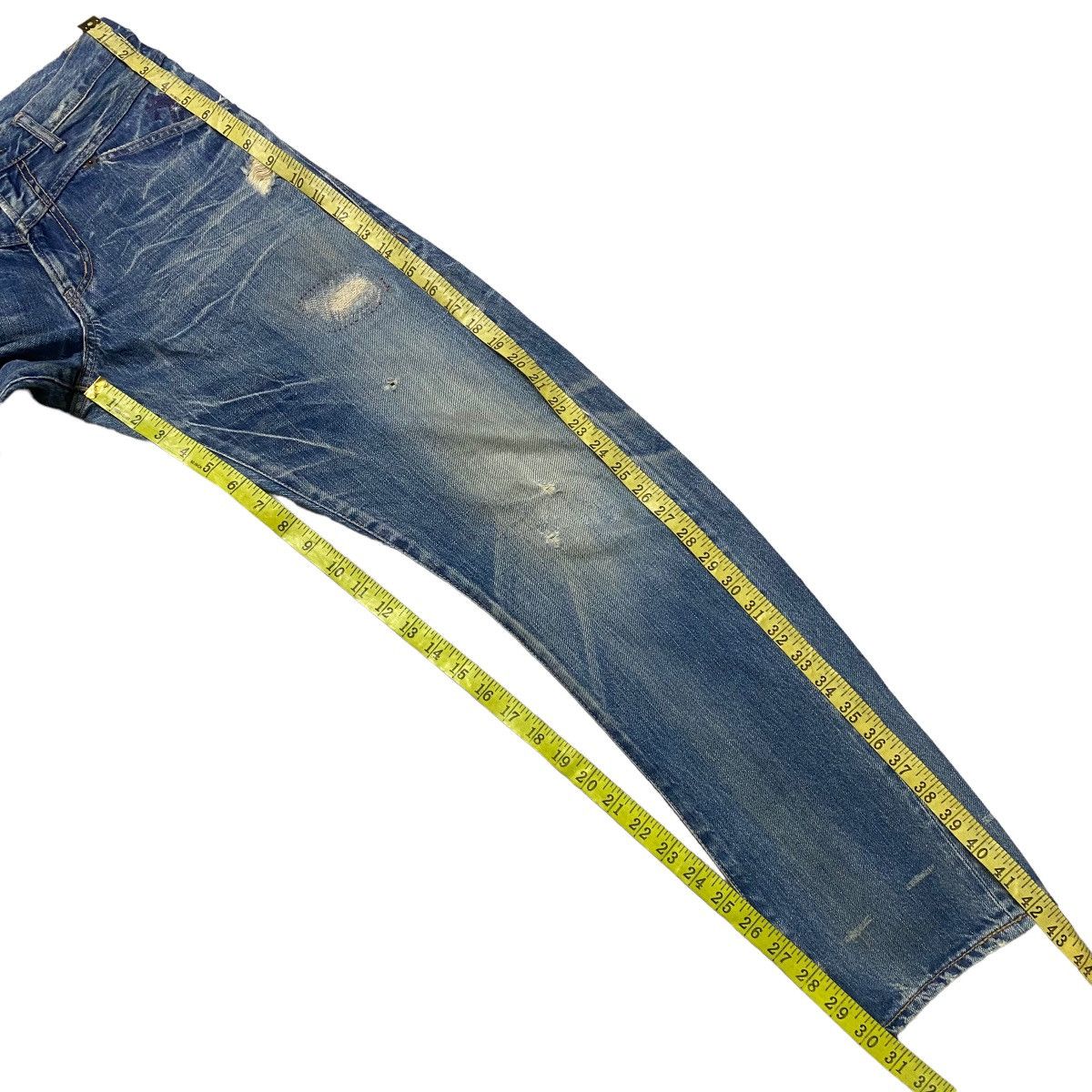 Hysteric Glamour Vintage Hysteric Glamour Distressed Honeycomb Jeans Size US 29 - 17 Thumbnail