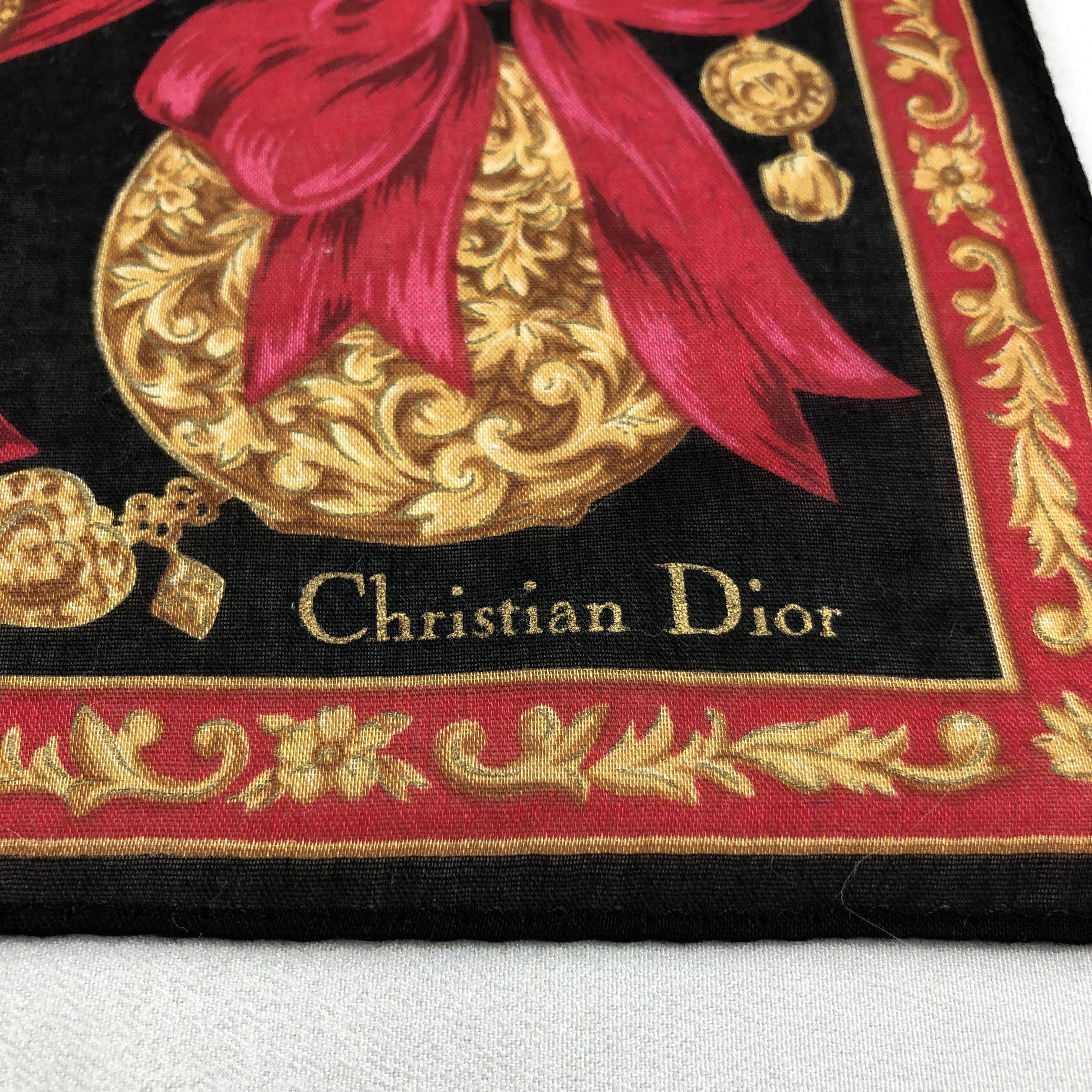 Christian Dior Monsieur Christian Dior Handkerchief Neckerchief Bandana H2922 Size ONE SIZE - 3 Thumbnail