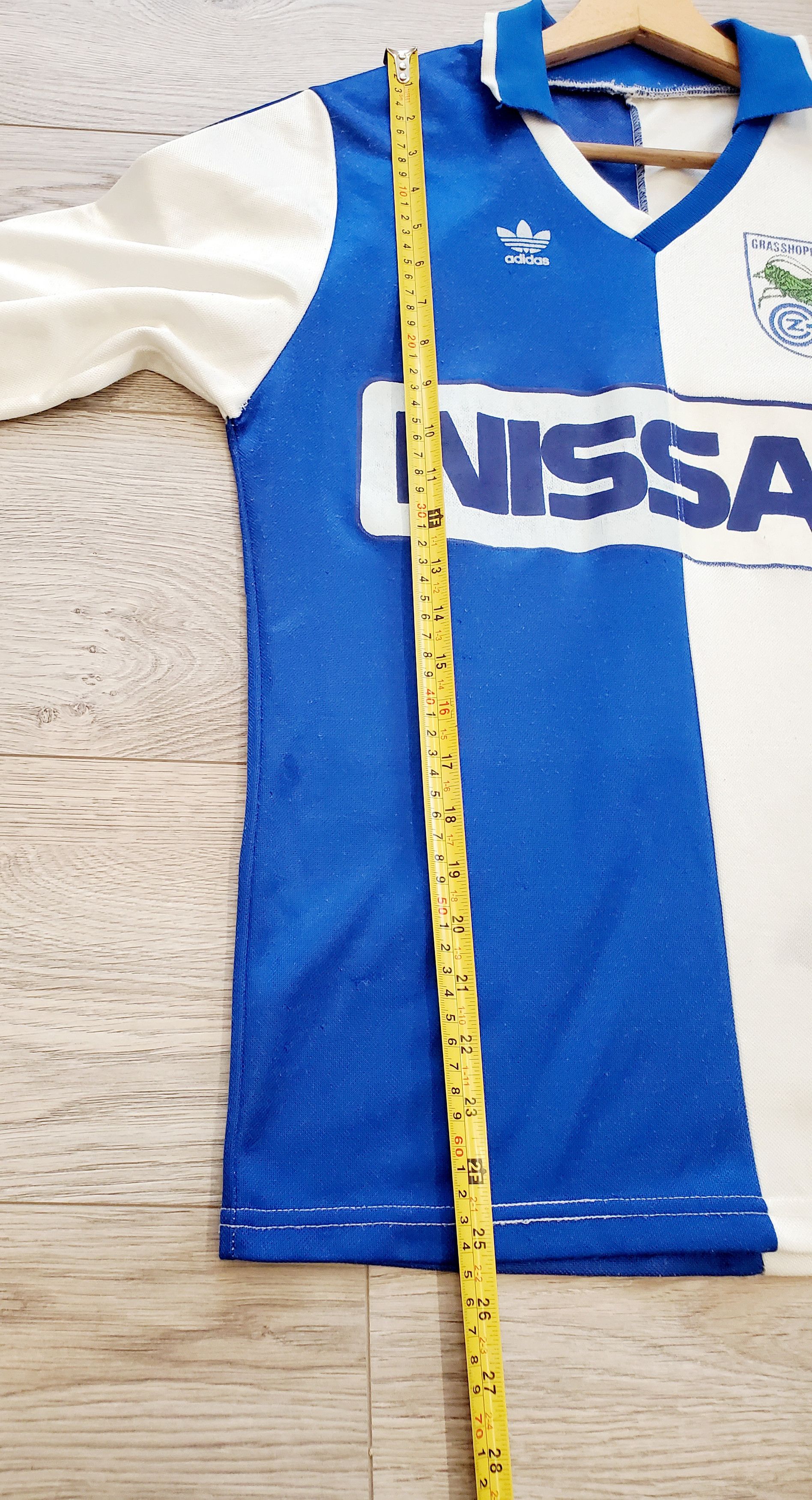 Vintage Adidas Grasshoppers Club Zurich 90s Home Long Sleeve S Size US S / EU 44-46 / 1 - 11 Thumbnail