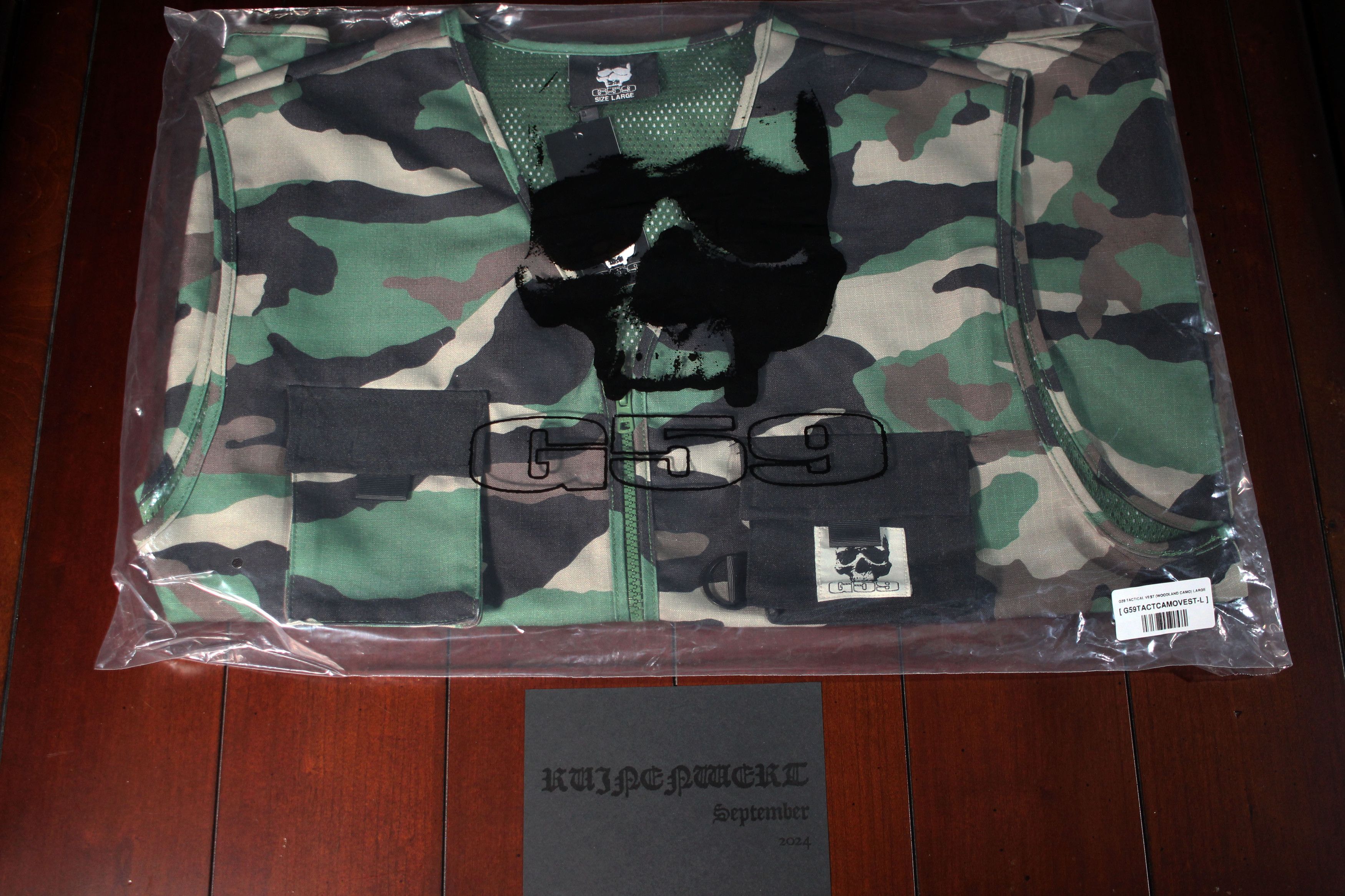 G59 Records G59 RECORDS - Tactical Vest (Woodland Camo) Size US L / EU 52-54 / 3 - 9 Thumbnail