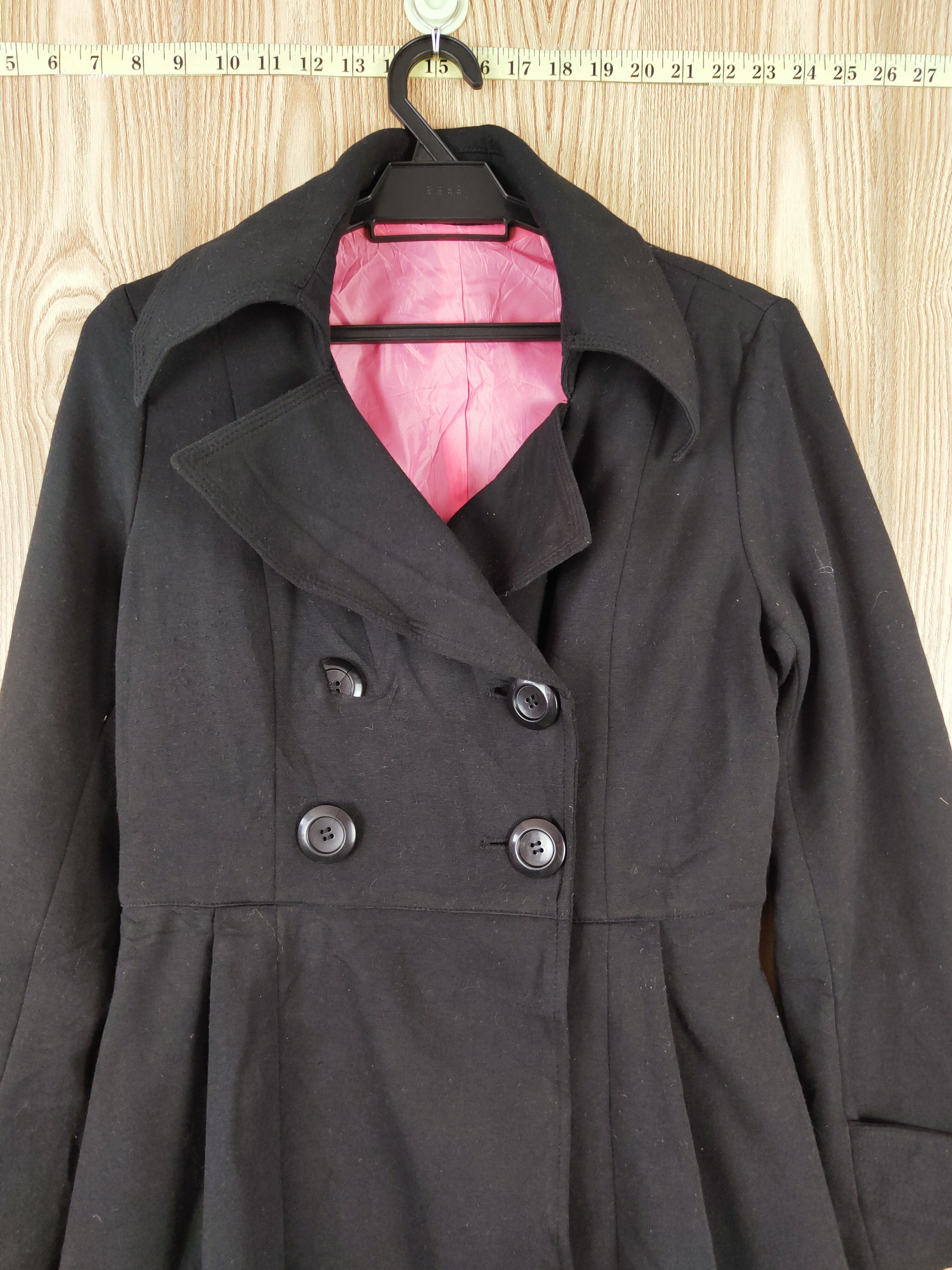 Japanese Brand × Vintage Crazy Angel Black Skirt Coats (Winter Comfortable design) Size L / US 10 / IT 46 - 2 Thumbnail