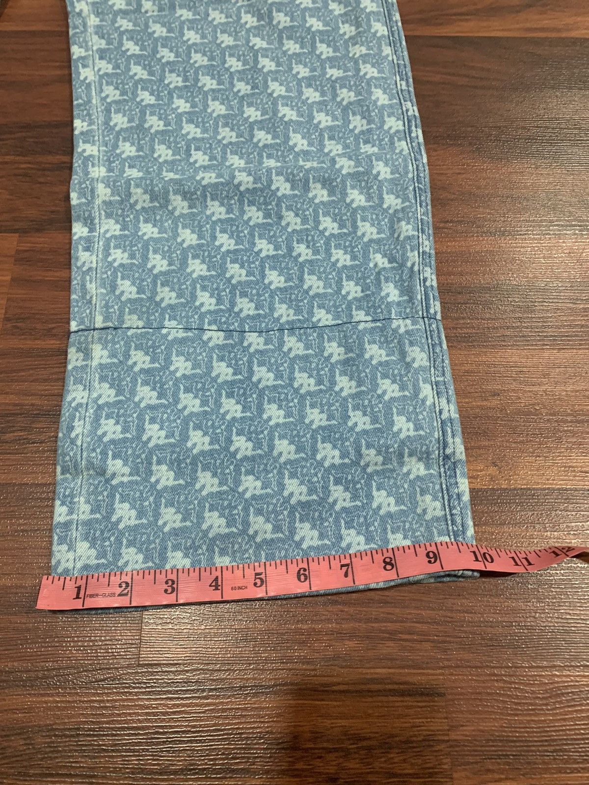 GU × If Six Was Nine × Kappa Gu x Kappa Monogram Baggy Jeans Pants Size US 33 - 8 Thumbnail