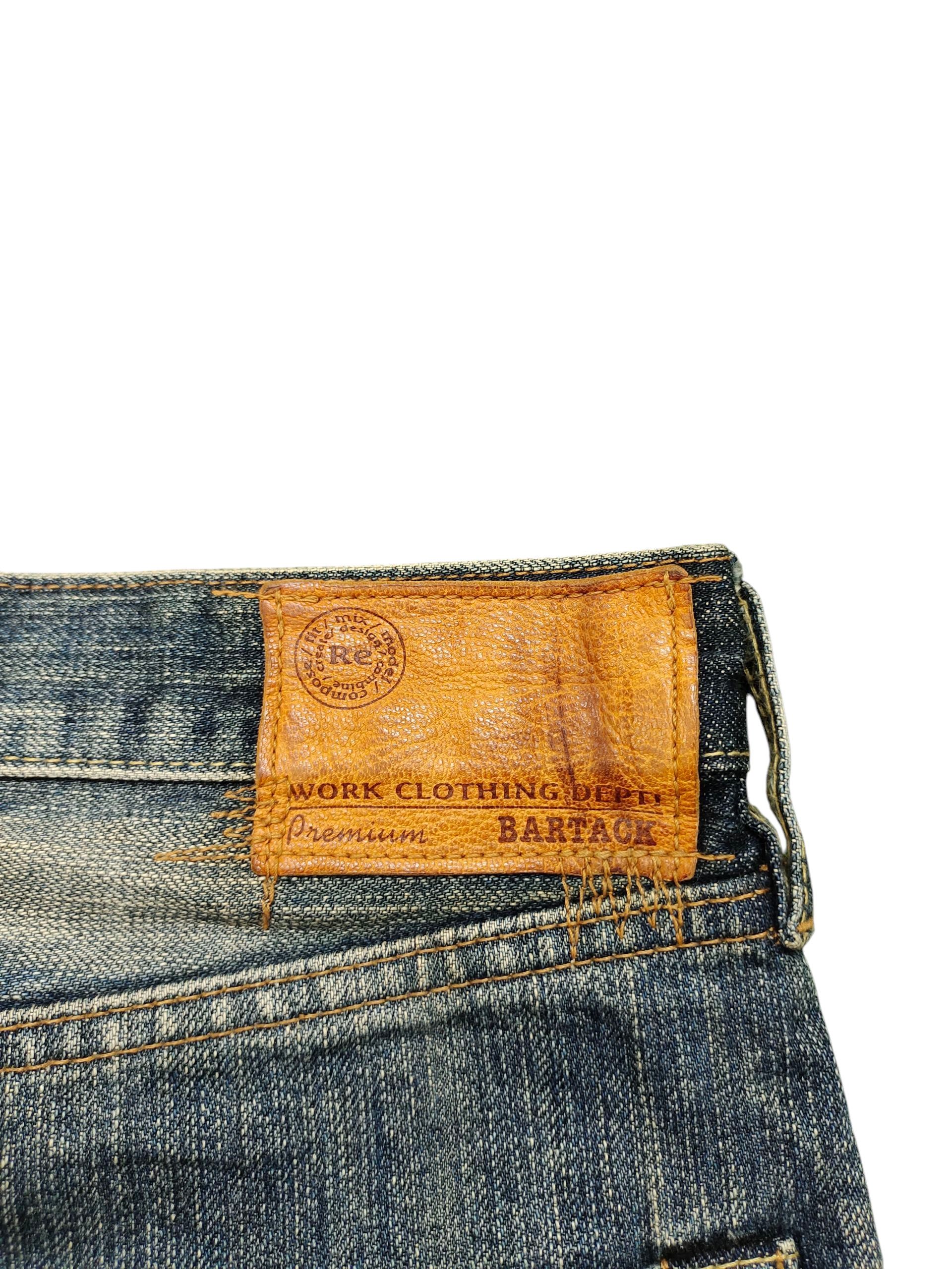 Kapital Vintage 90s Bartack Japan Selvedge Clawmark Distress Jeans Size US 35 - 10 Thumbnail