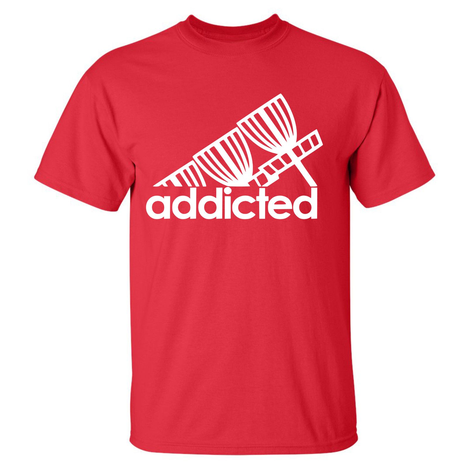 Gildan Disc Golf T Shirt ADDICTED Discgolfer Discgolfing Shirt Size US XL / EU 56 / 4 - 16 Thumbnail