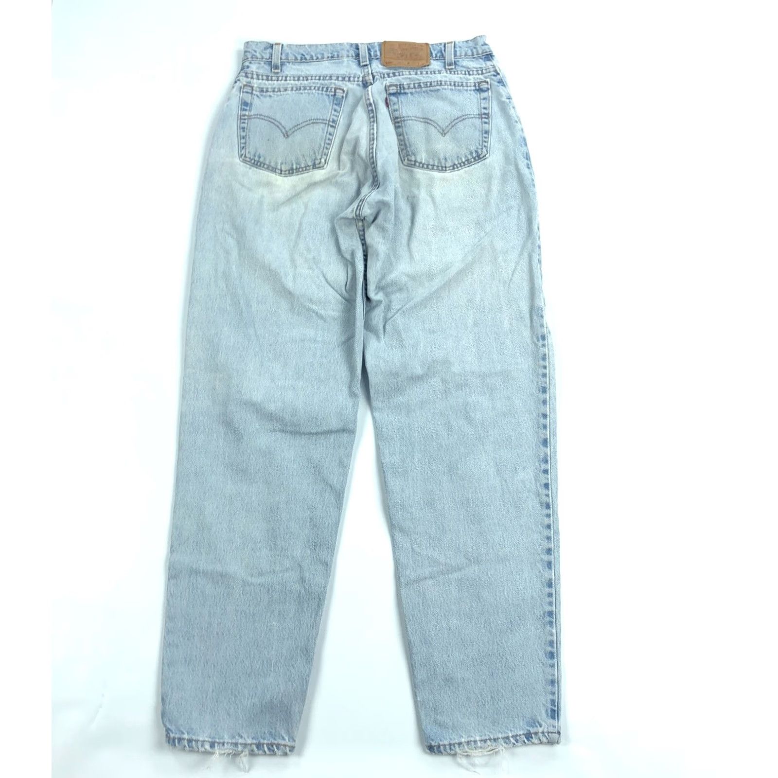 Levi's VINTAGE Levi's 560 Jeans Mens 32x33 Light Wash 90s Distress Tapered Blue Jeans Distressed Mens 90s Size US 32 / EU 48 - 3 Thumbnail