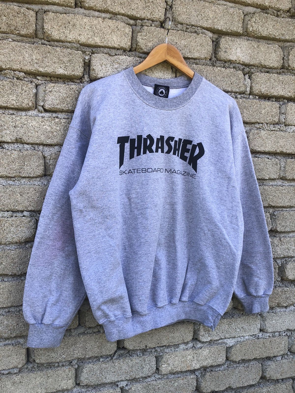 Thrasher Vintage Y2K Thrasher Skateboard Magazine Spellout Sweatshirt Size US L / EU 52-54 / 3 - 3 Thumbnail