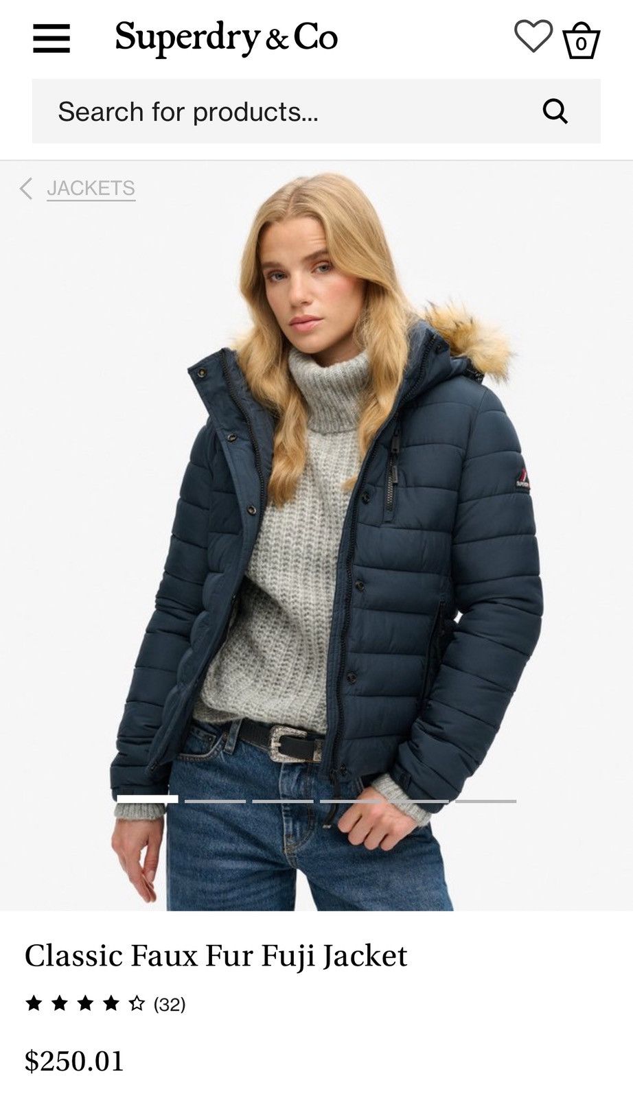 Superdry Superdry Fuji Jacket Women’s – Quilted Puffer, Faux Fur Hood Size M / US 6-8 / IT 42-44 - 15 Thumbnail