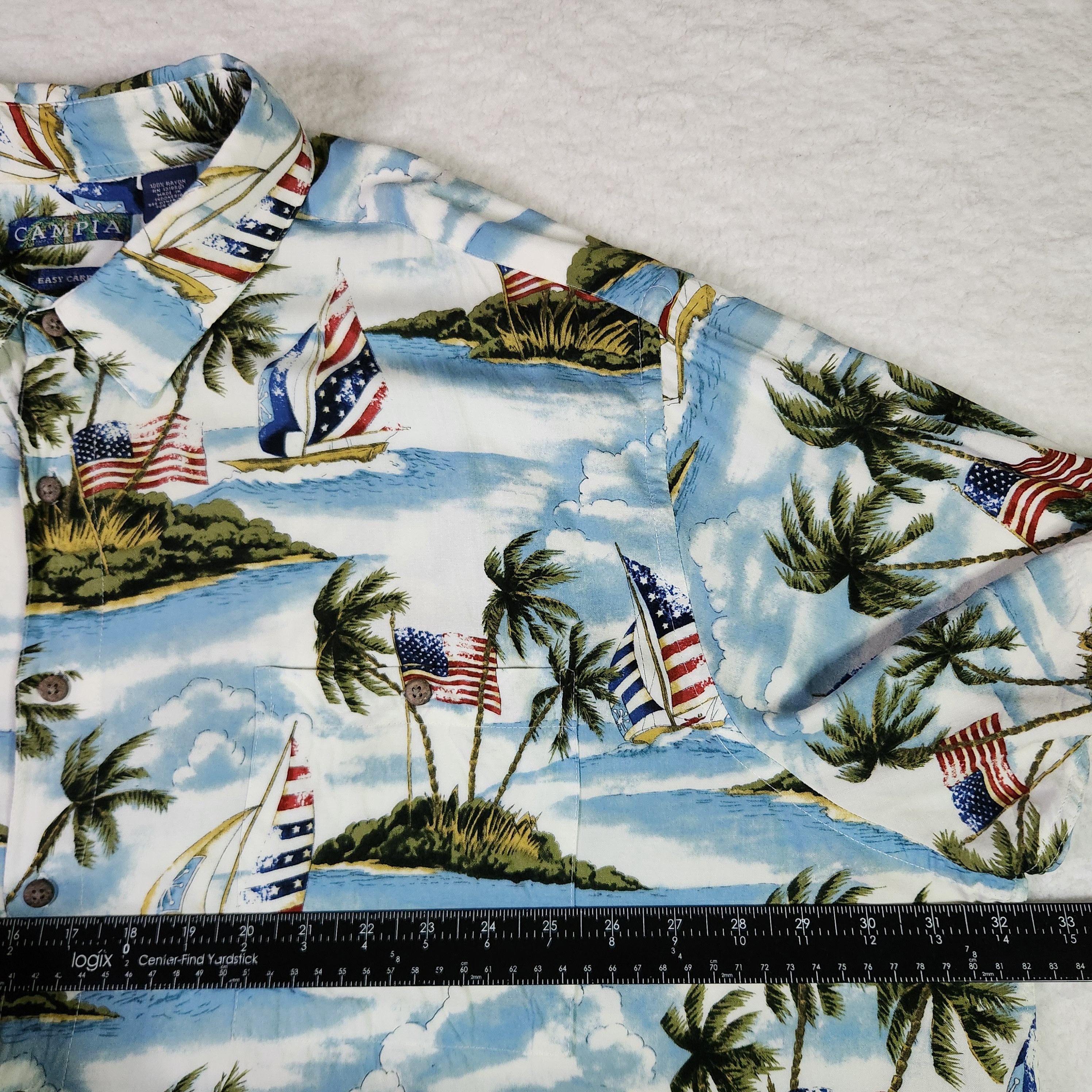 Campia Moda Campia Moda Hawaiian Shirt 4XL Tropical Island Short Sleeve Size US XXL / EU 58 / 5 - 8 Thumbnail