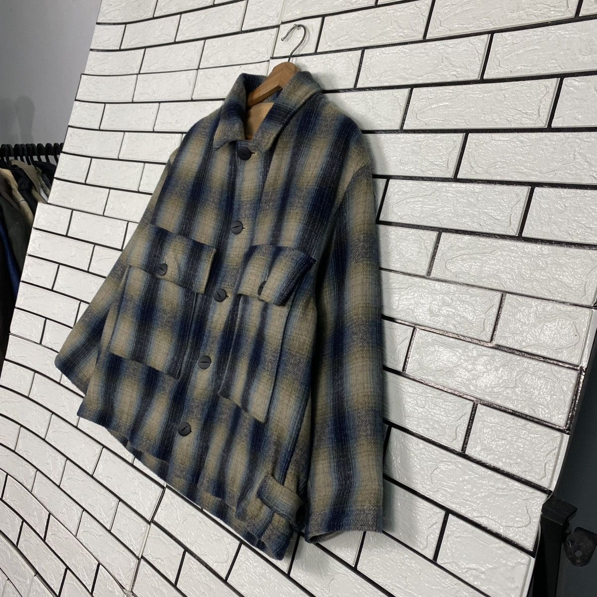 Japanese Brand 🔥VINTAGE WOOL JACKET TARTAN DESIGN LIPSTAR ISSEY MIYAKE Size US M / EU 48-50 / 2 - 2 Thumbnail