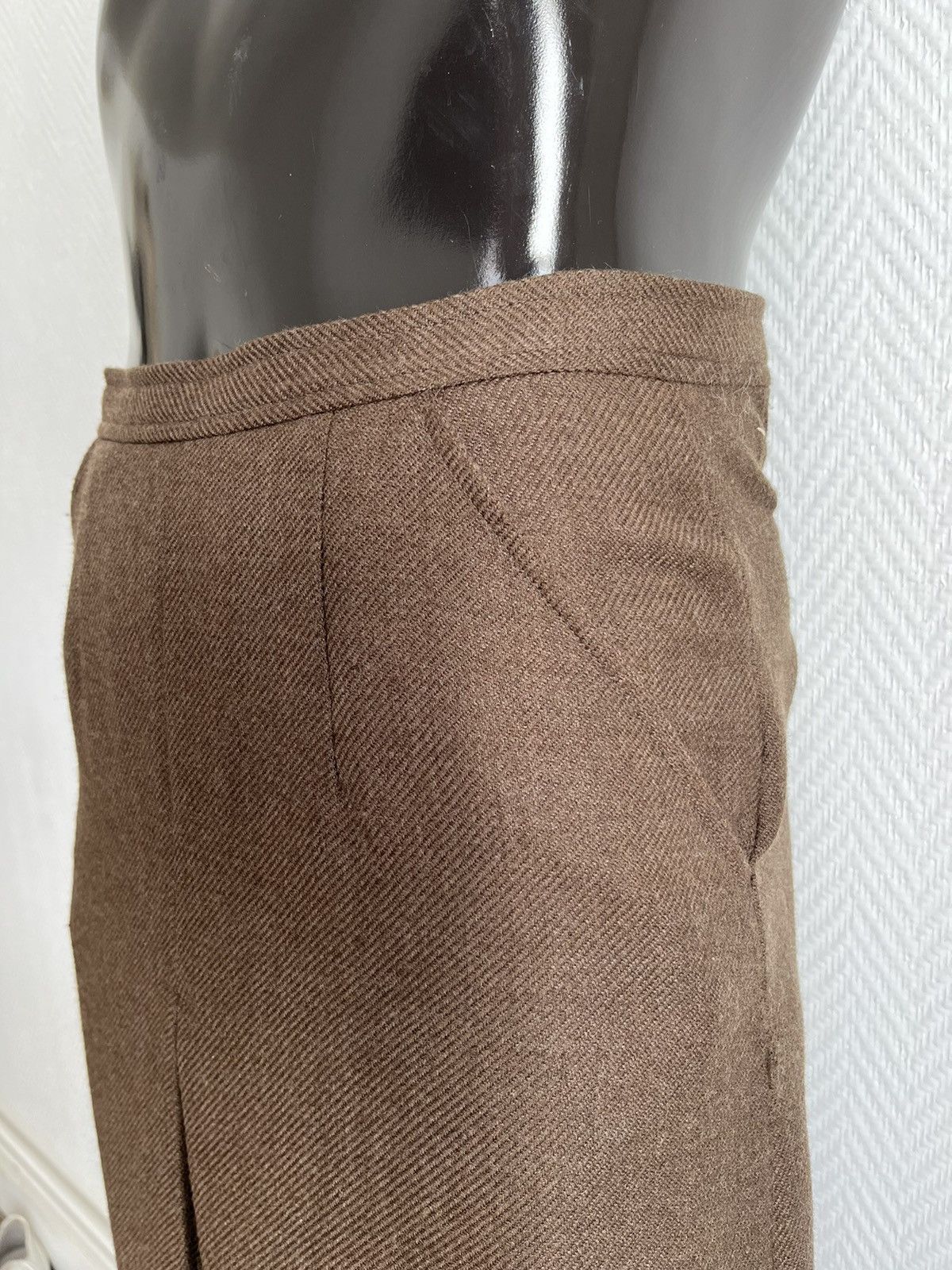 Maison Margiela AW2000 Pleated Wool Skirt Size 27" / US 4 / IT 40 - 8 Thumbnail