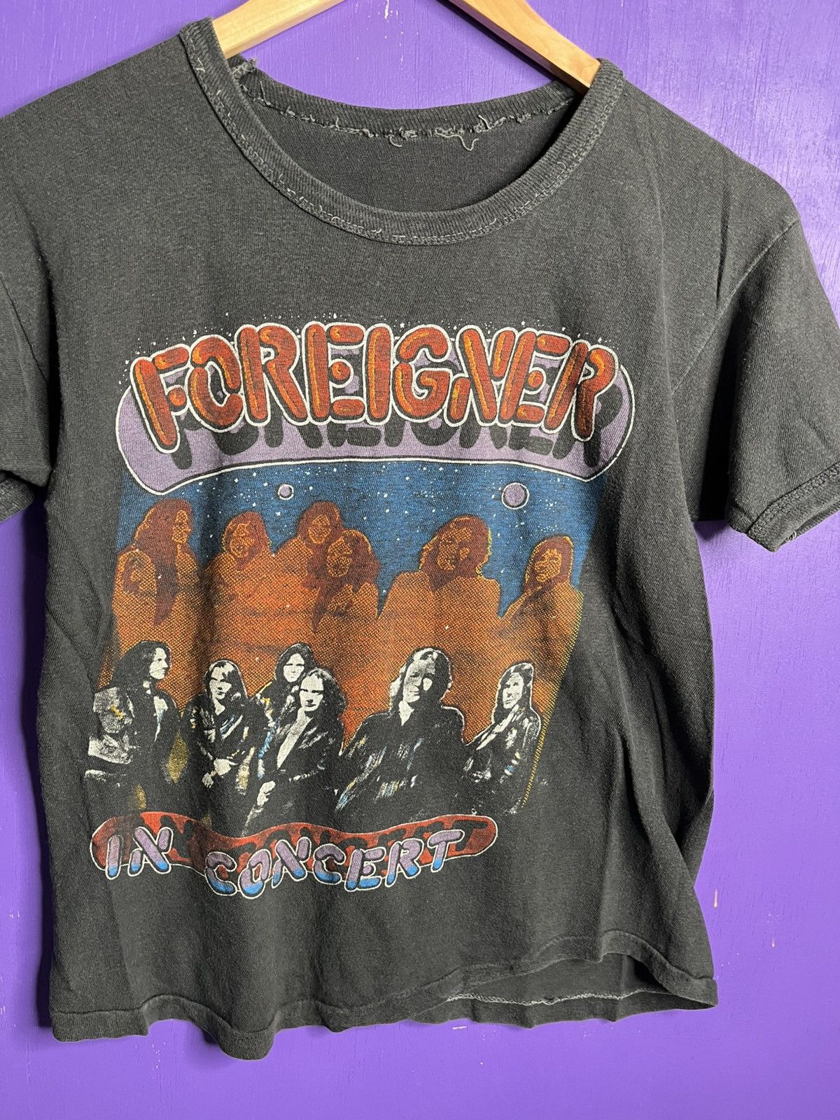 Band Tees × Vintage Vintage 1978 Foreigner in concert American tour t-shirt Size US S / EU 44-46 / 1 - 3 Thumbnail
