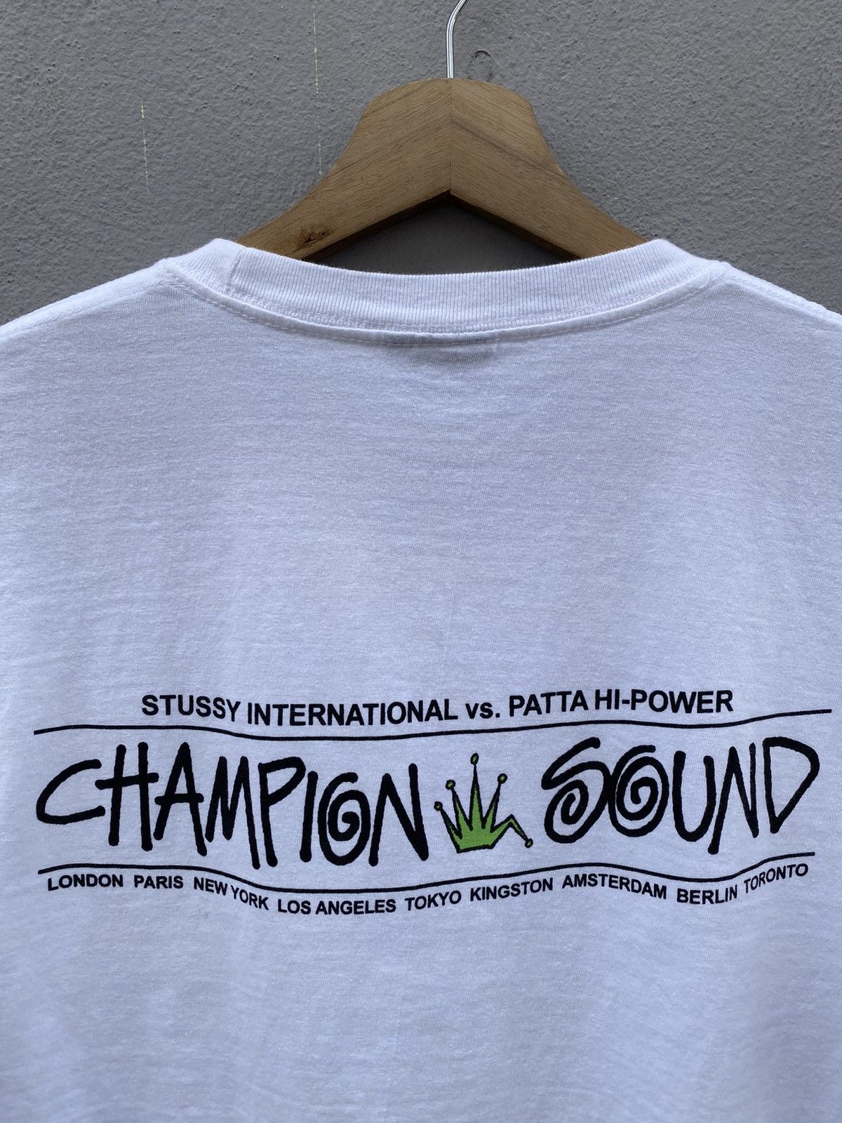 Patta × Stussy STÜSSY x PATTA Collaboration Champion of Sound Tshirt Size US M / EU 48-50 / 2 - 8 Thumbnail