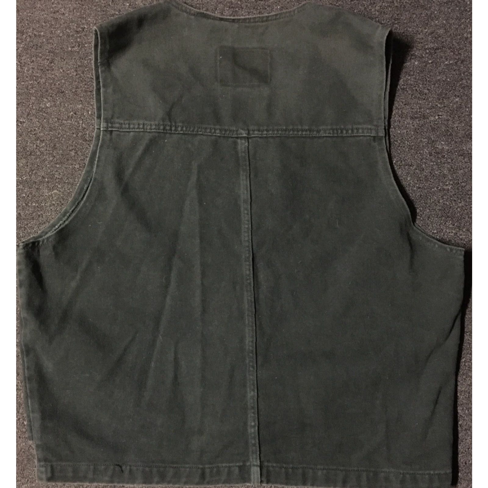 Hugo Boss VINTAGE Hugo Boss Jeans Faded Denim Vest L XL Green Shirt Men 90s Biker Grunge Hip Hop NYC Rock Western USA Fashion Designer Size US 33 - 5 Thumbnail