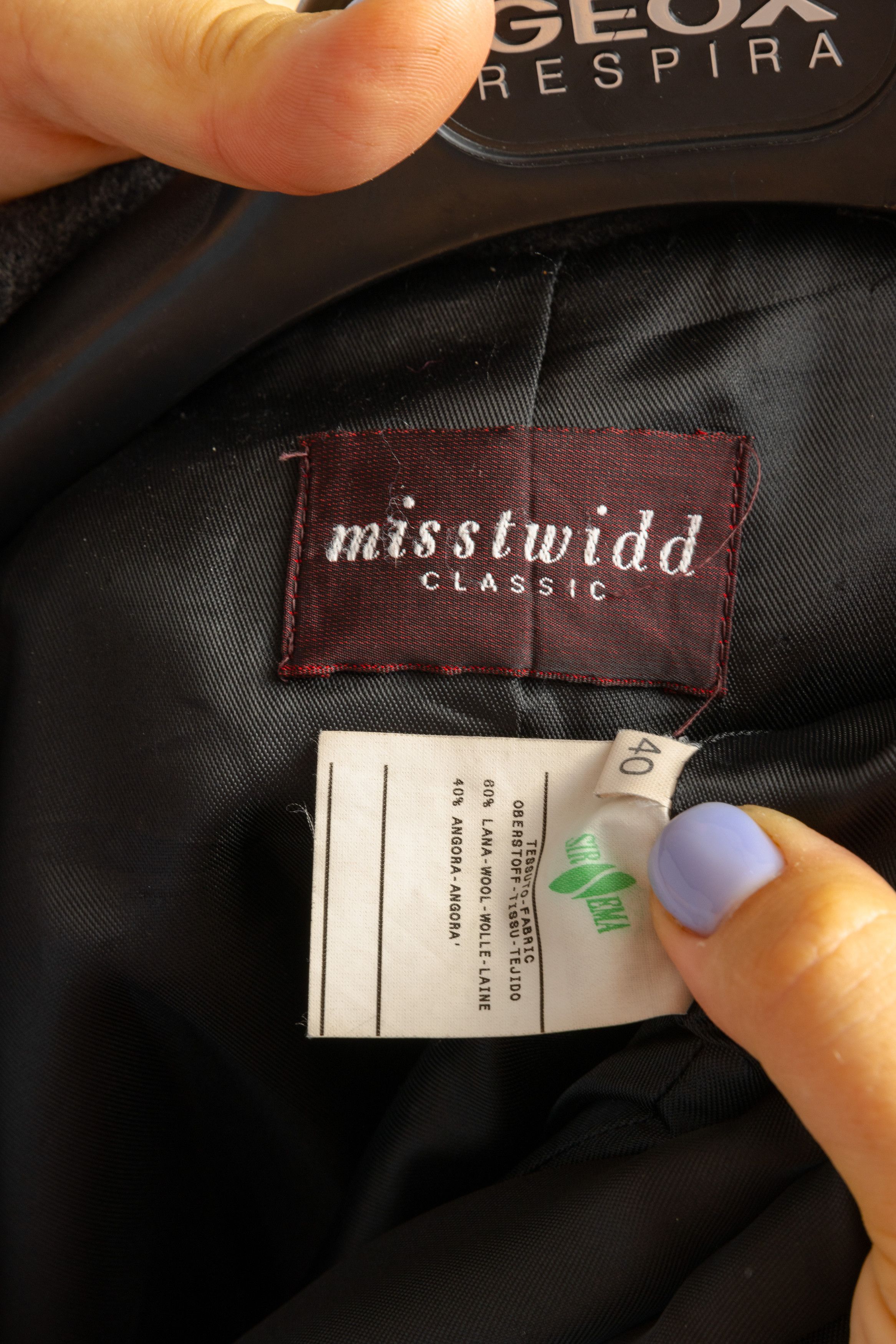 Vintage Preloved Dark Grey Winter Overcoat Long Coat 8713 Size M / US 6-8 / IT 42-44 - 4 Thumbnail