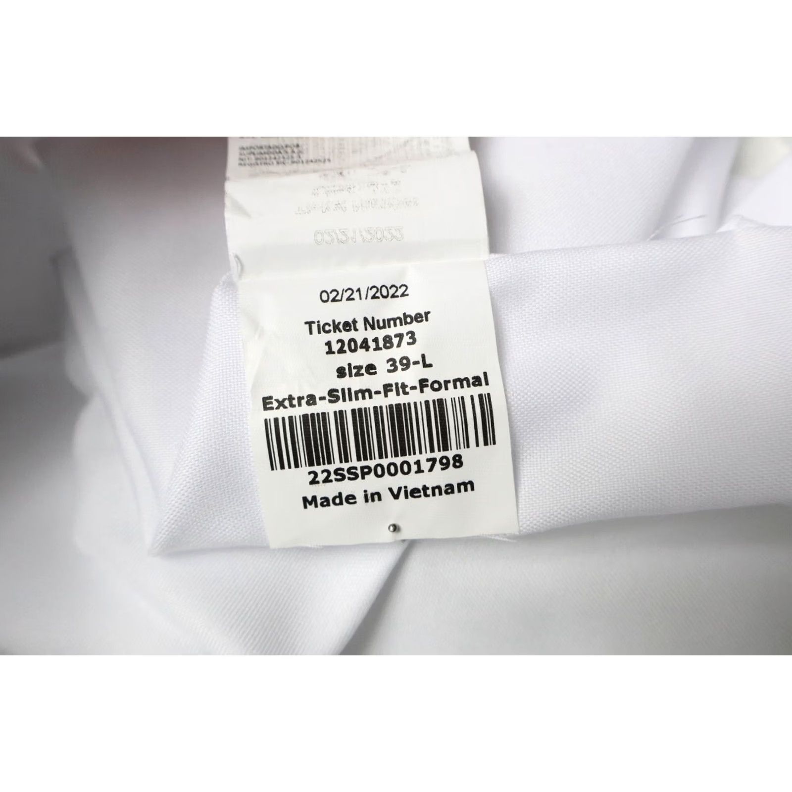 Suitsupply Suitsupply Traveller Extra Slim Fit Formal Shirt Men's 39-L White Collared Shirt Size 40R - 7 Thumbnail