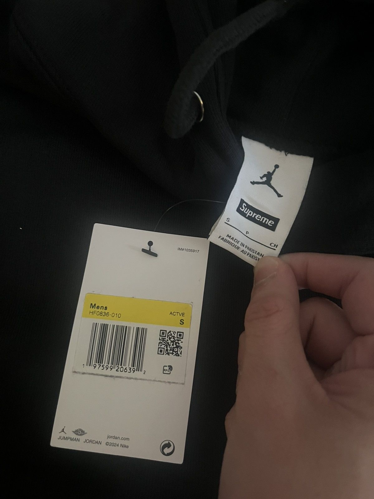 Jordan Brand × Supreme Supreme X Jordan Hoodie FW24 Size US S / EU 44-46 / 1 - 4 Thumbnail