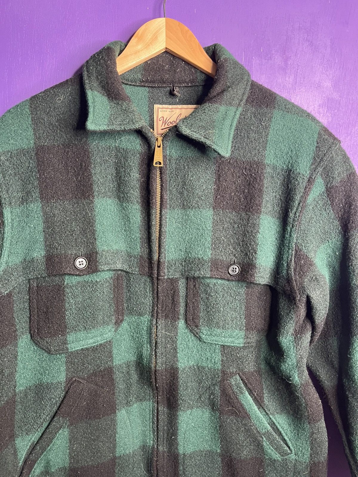 Vintage × Woolrich Woolen Mills Vintage 80s Woolrich 4 pocket flannel jacket Size US M / EU 48-50 / 2 - 3 Thumbnail