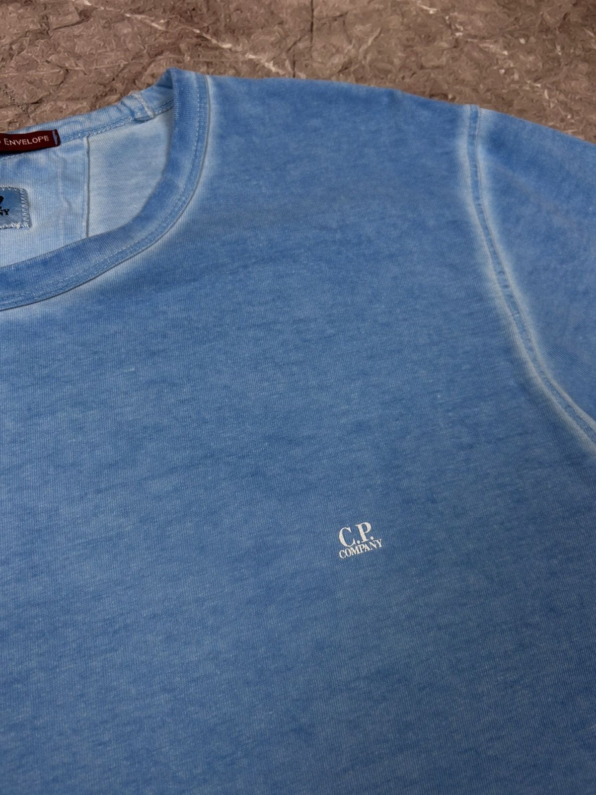 C.P. Company × Vintage C.P Company T-shirt baby blue small logo Size US XL / EU 56 / 4 - 4 Thumbnail