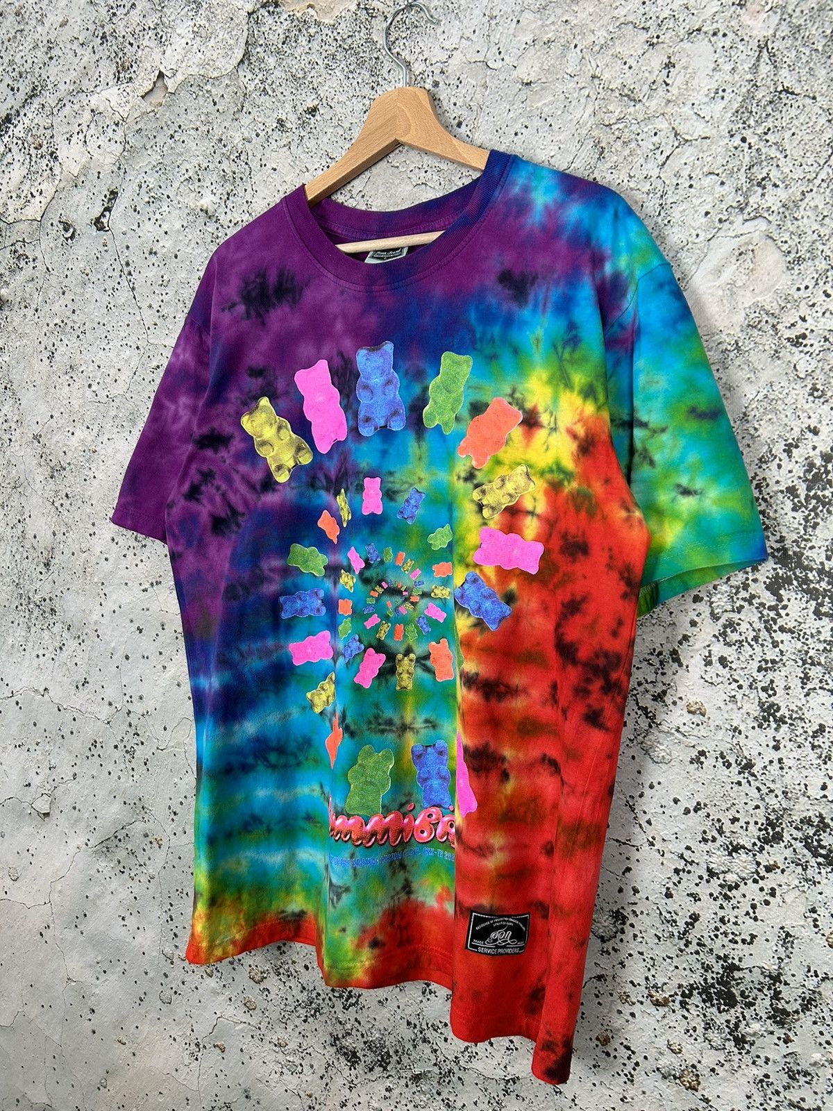 Vintage Vintage Gummies Bears Tie Dye Graphic Tee Alternative 90s Size US L / EU 52-54 / 3 - 2 Thumbnail