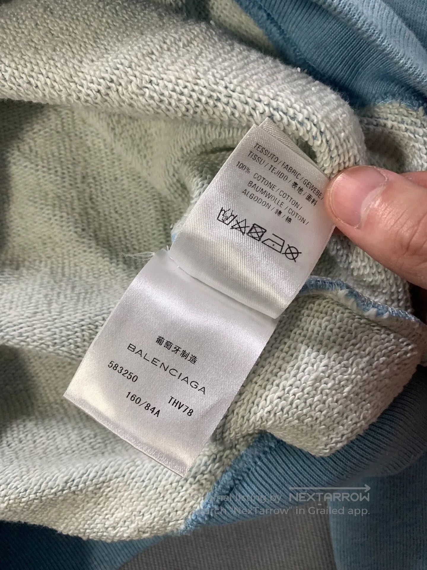 Balenciaga Balenciaga Lock Logo Blue Sweatshirt. Size S / US 4 / IT 40 - 5 Thumbnail