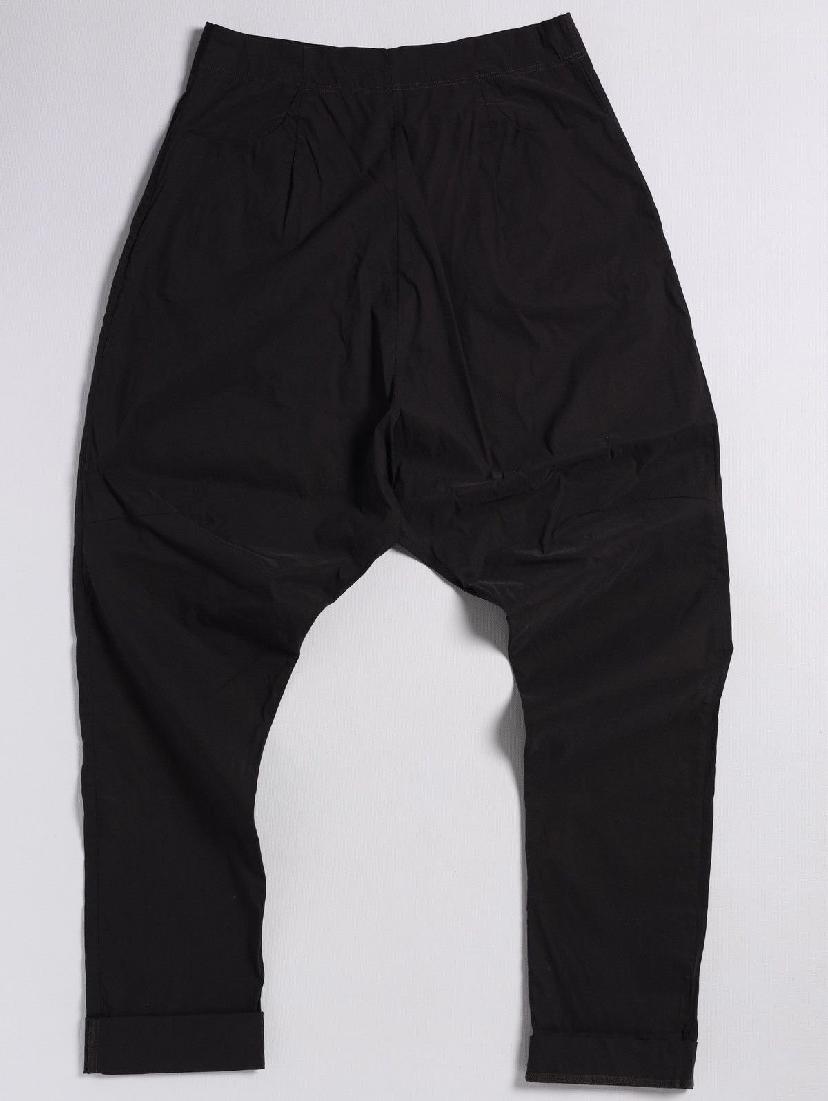 Rundholz Rundholz Black Label Dark Navy Linen Cotton Nylon Wide Pants Size 28" / US 6 / IT 42 - 1 Thumbnail