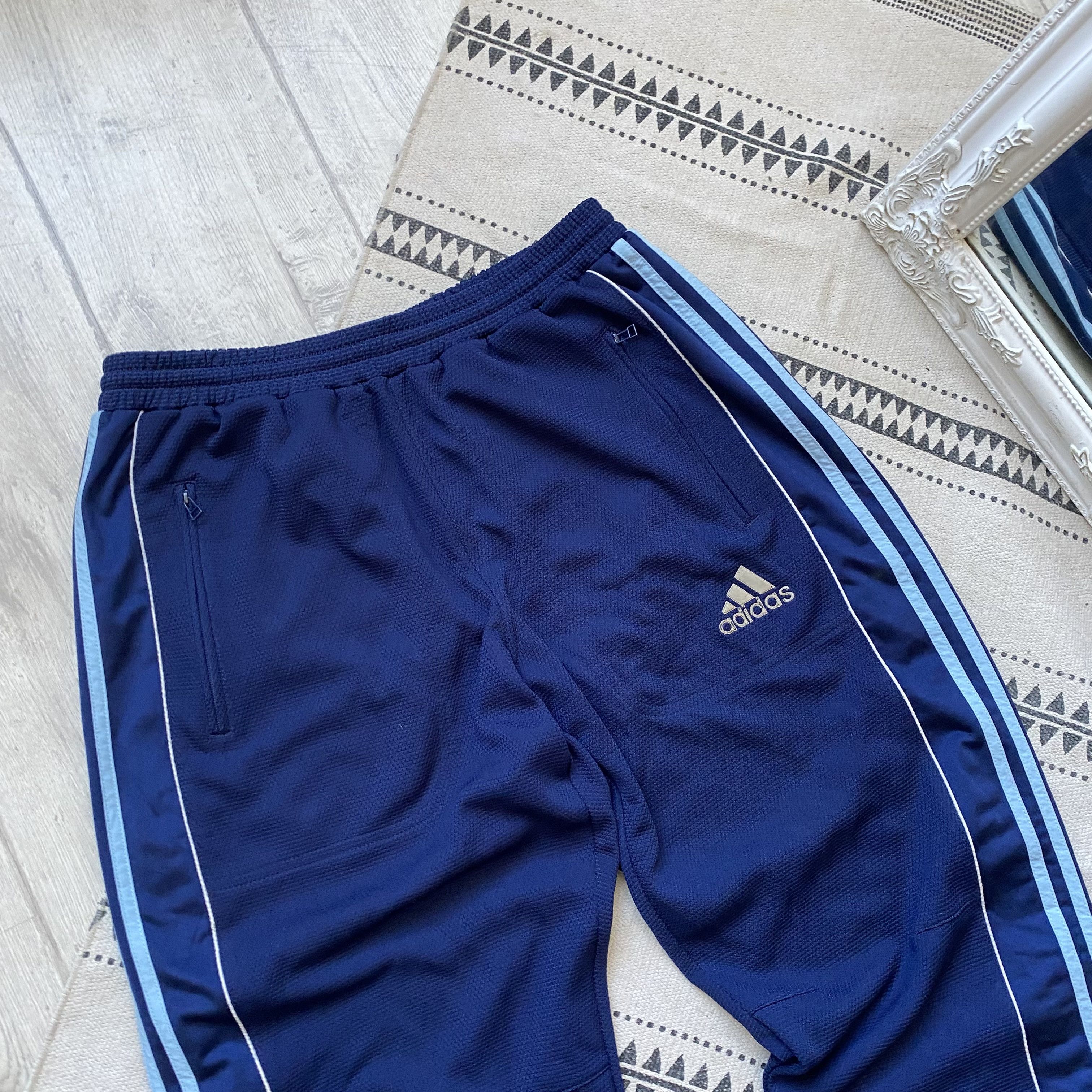 Adidas 🦏 Crazy Vintage Adidas 90s Nylon track pants Popper Size US 32 / EU 48 - 4 Thumbnail