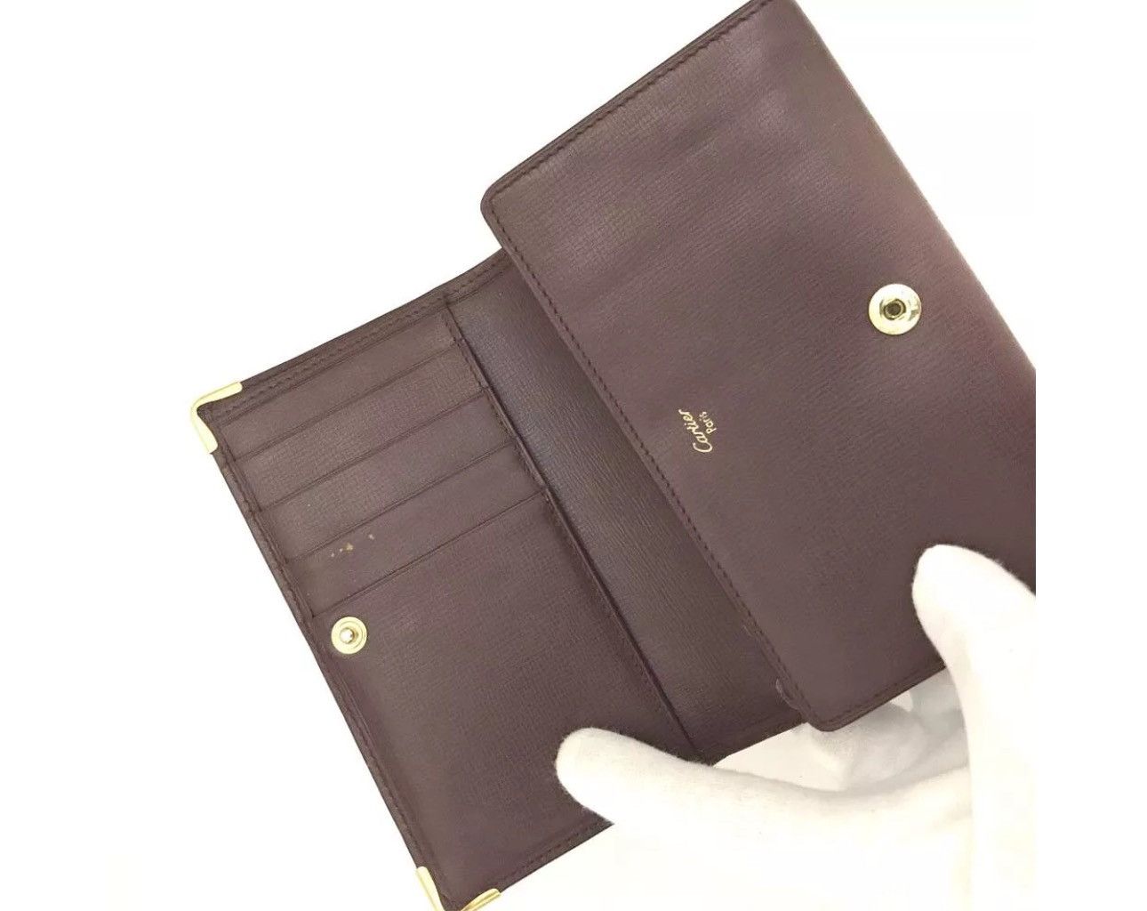 Cartier Vintage 90s Cartier Leather Bifold Wallet Size ONE SIZE - 2 Thumbnail