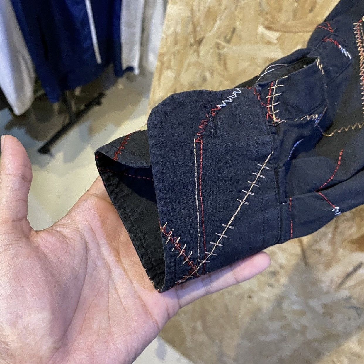 Marc Buchanan × Pelle Pelle Pelle Pelle 🎶 Marc Buchanan Sewing Design shirt Size US XXL / EU 58 / 5 - 6 Thumbnail