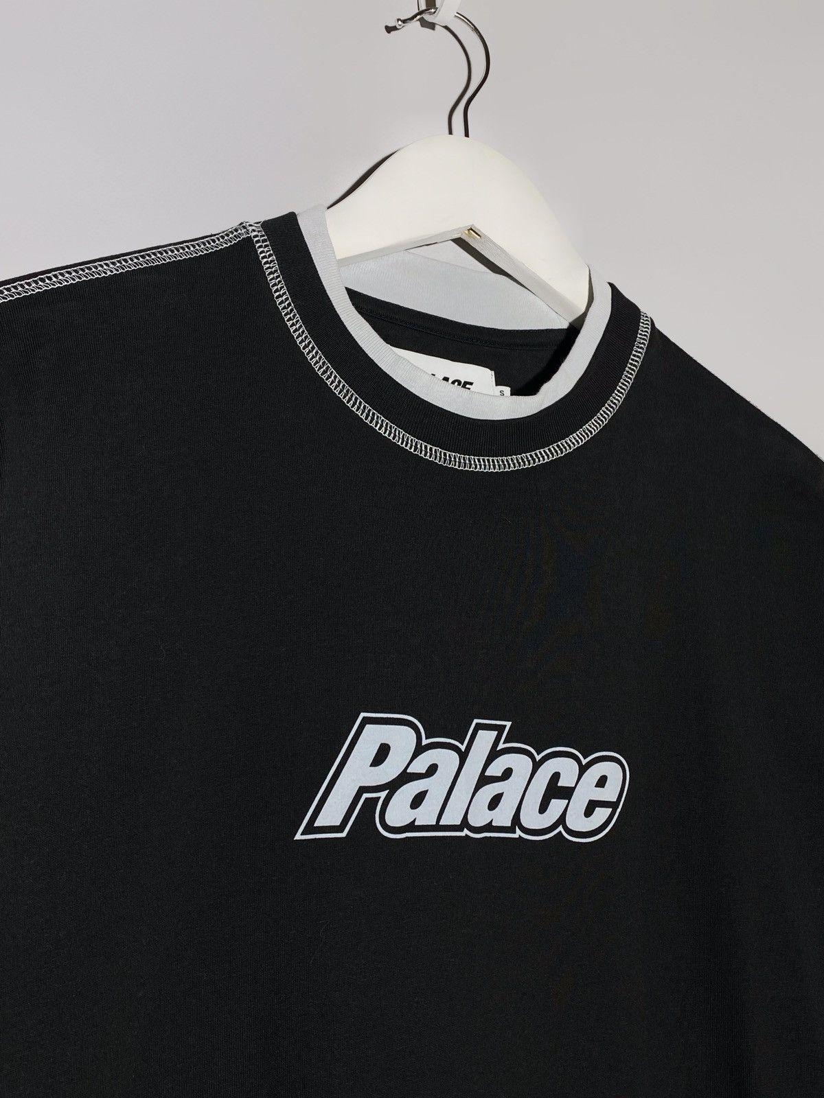 Palace 🔥 00s PALACE DOUBLE COLLAR LONGSLEEVE TECH LOGO Y2K FIT Size US S / EU 44-46 / 1 - 3 Thumbnail