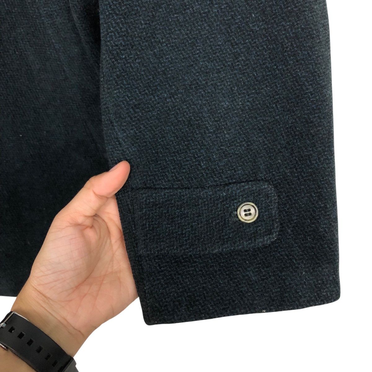 Japanese Brand 📌Rich Black Vintage Wool Jacket Mitsukoshi Issey Miyake Size US M / EU 48-50 / 2 - 16 Thumbnail