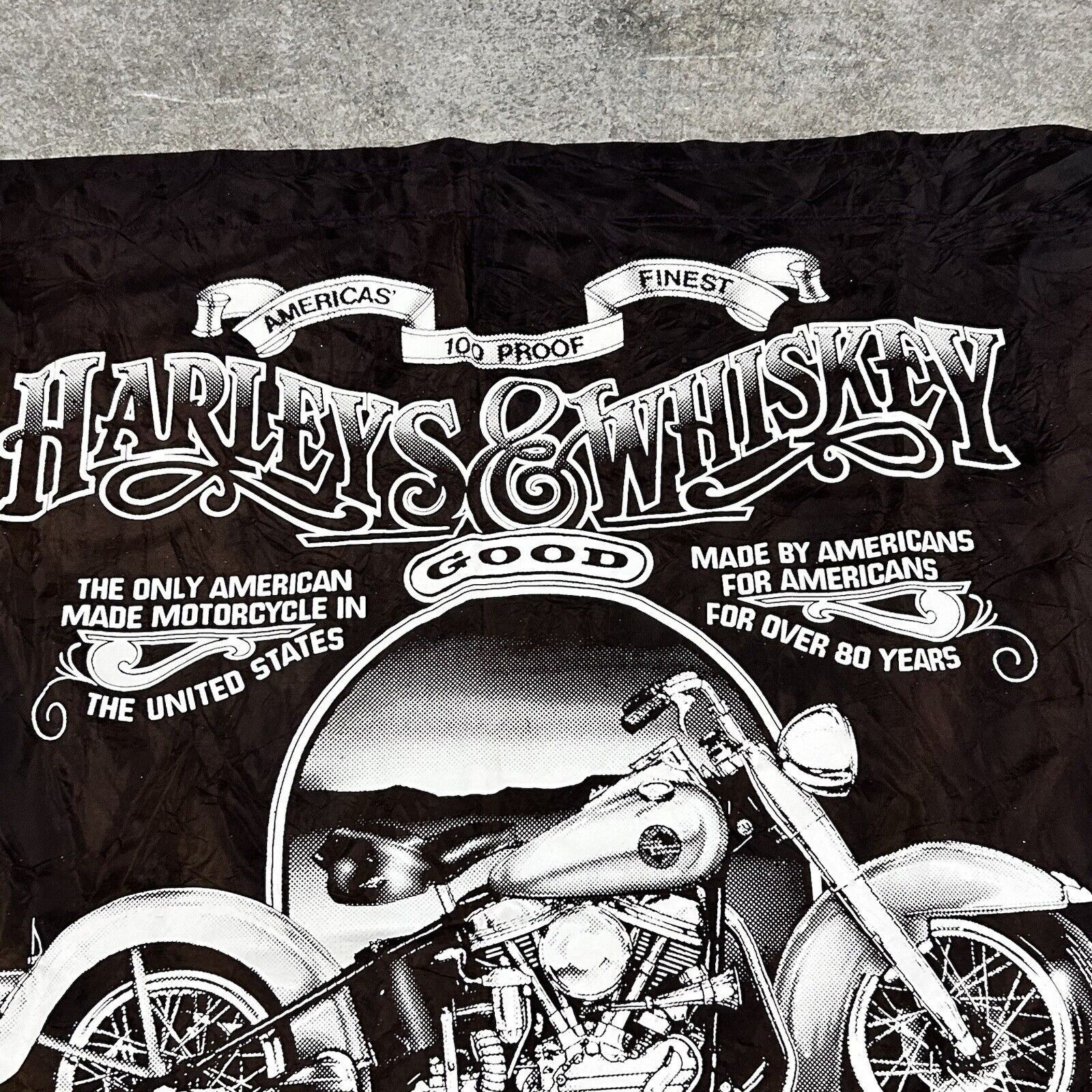 Harley Davidson × Vintage Vintage 80s Harley Davidson Advertising Biker Flag Banner Size ONE SIZE - 3 Thumbnail