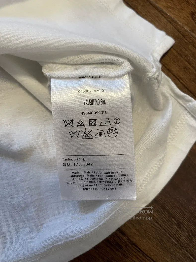 Valentino Valentino White embroidered T-shirt Size L / US 10 / IT 46 - 6 Thumbnail